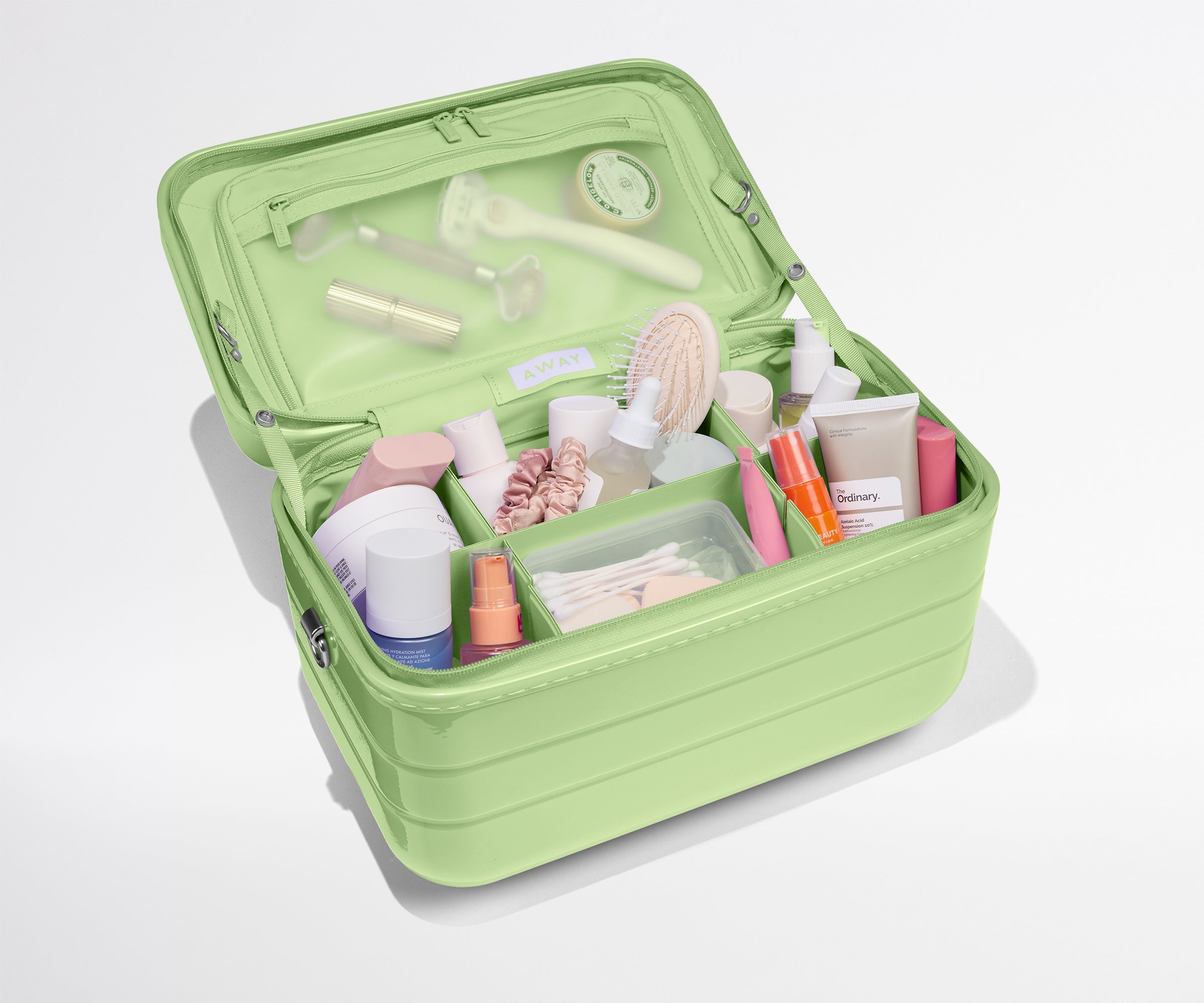 away-train-case-vanity-matcha-milk-green image 2