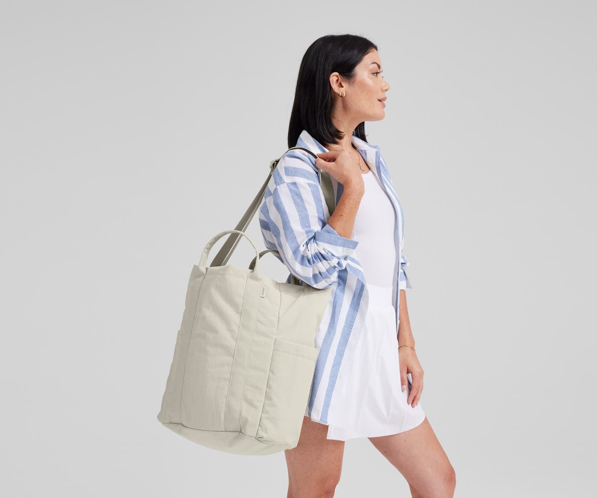 away-tote-bags-courtside-tote-blanc-tote-bag-tennis-nylon-d-perlant image 2
