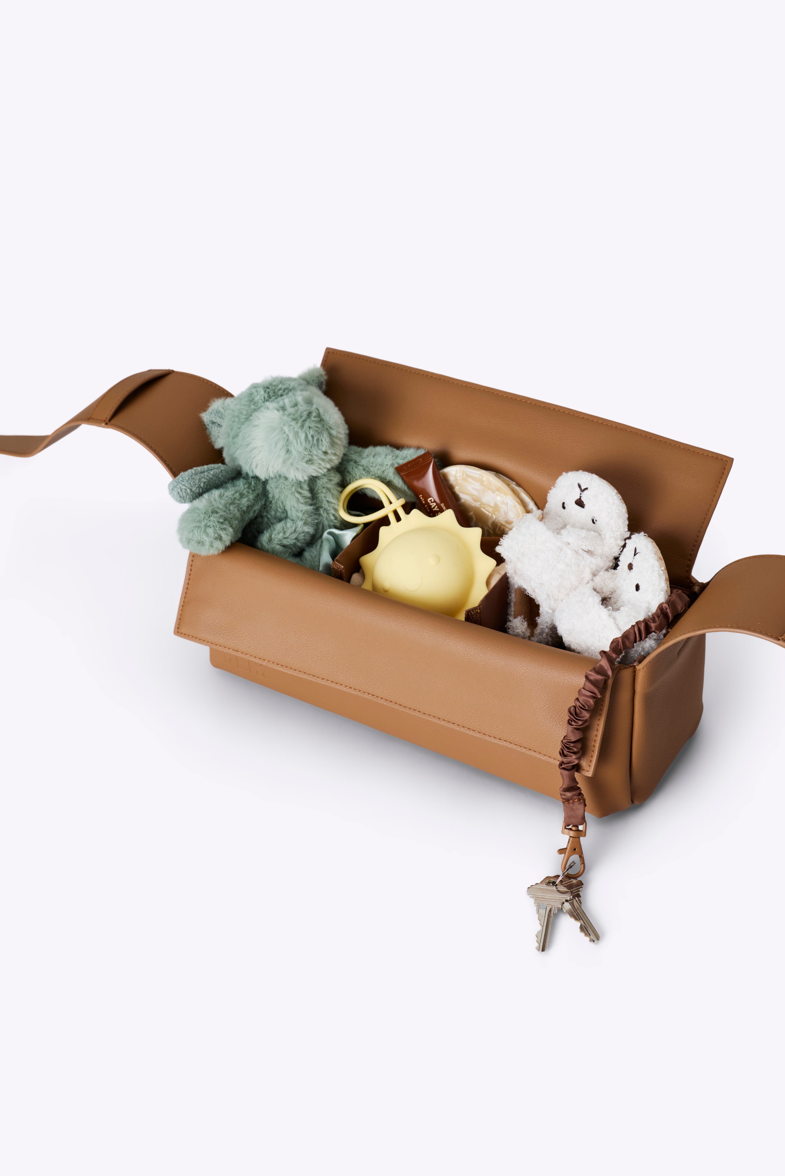 beis-convertible-caddy-sac-poussette-camel-bandouli-re image 3