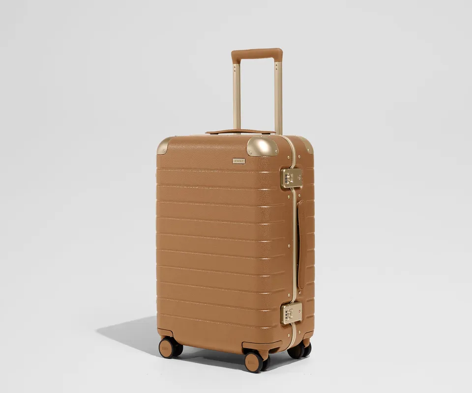 away-aluminum-edge-bigger-valise-cabine-cognac-alu image 1