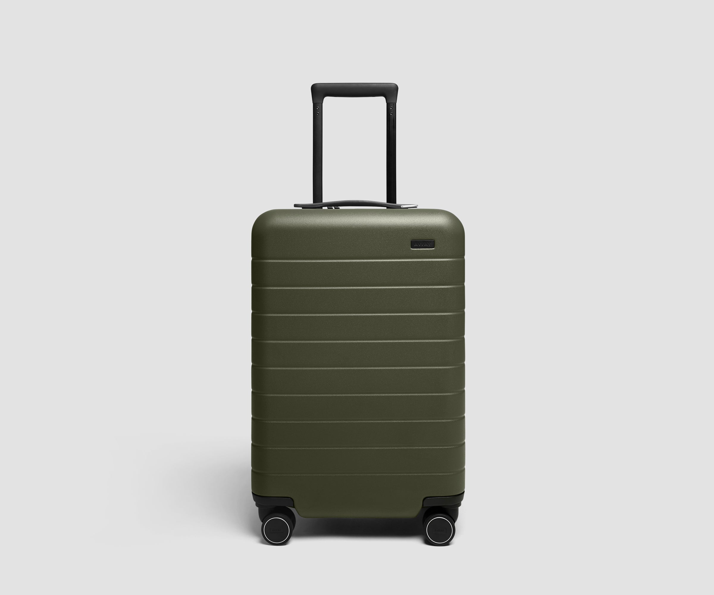 away-carry-on-flex-3-valise-cabine-olive-green-extensible image 2