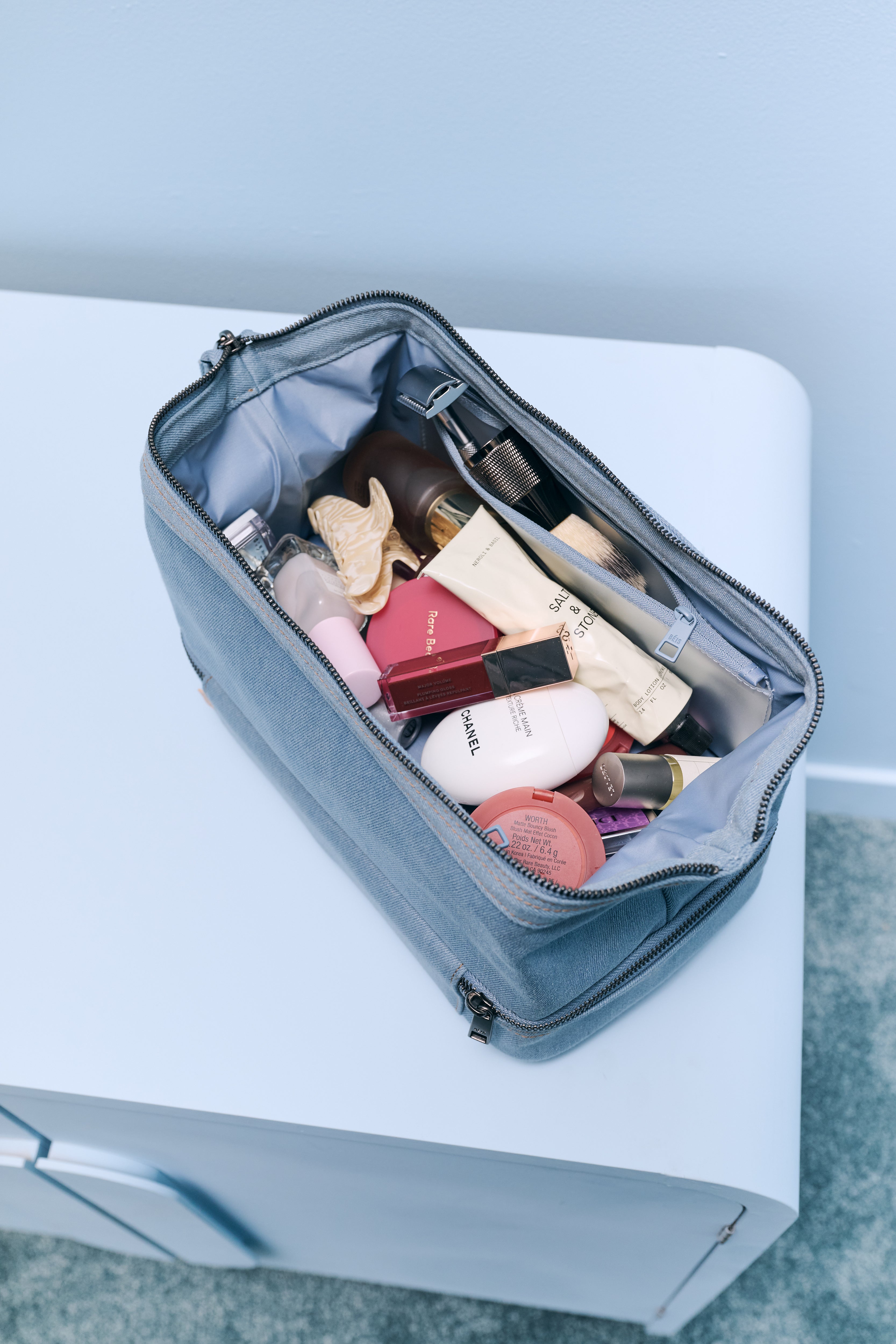 beis-gap-the-dopp-kit-trousse-toilette-bleu-denim image 2