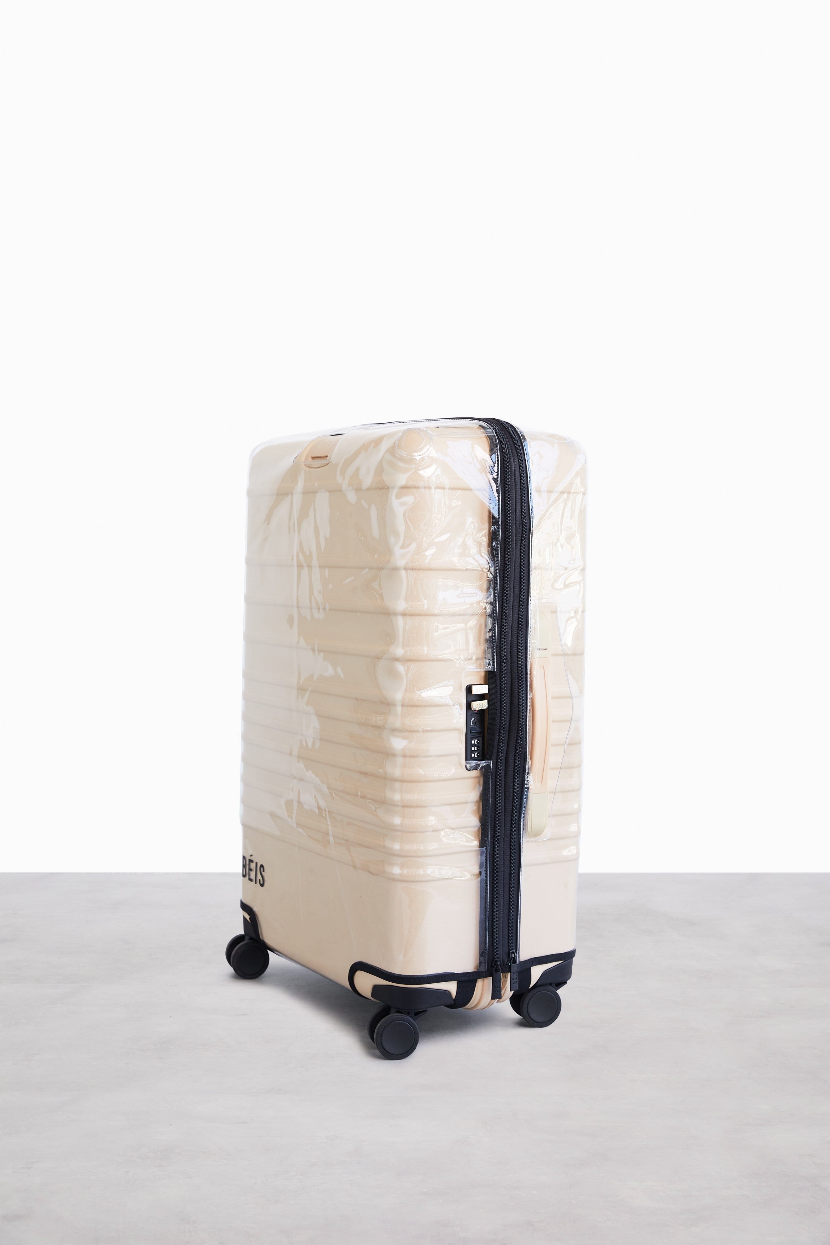 beis-medium-check-in-housse-valise-transparente-roller image 2