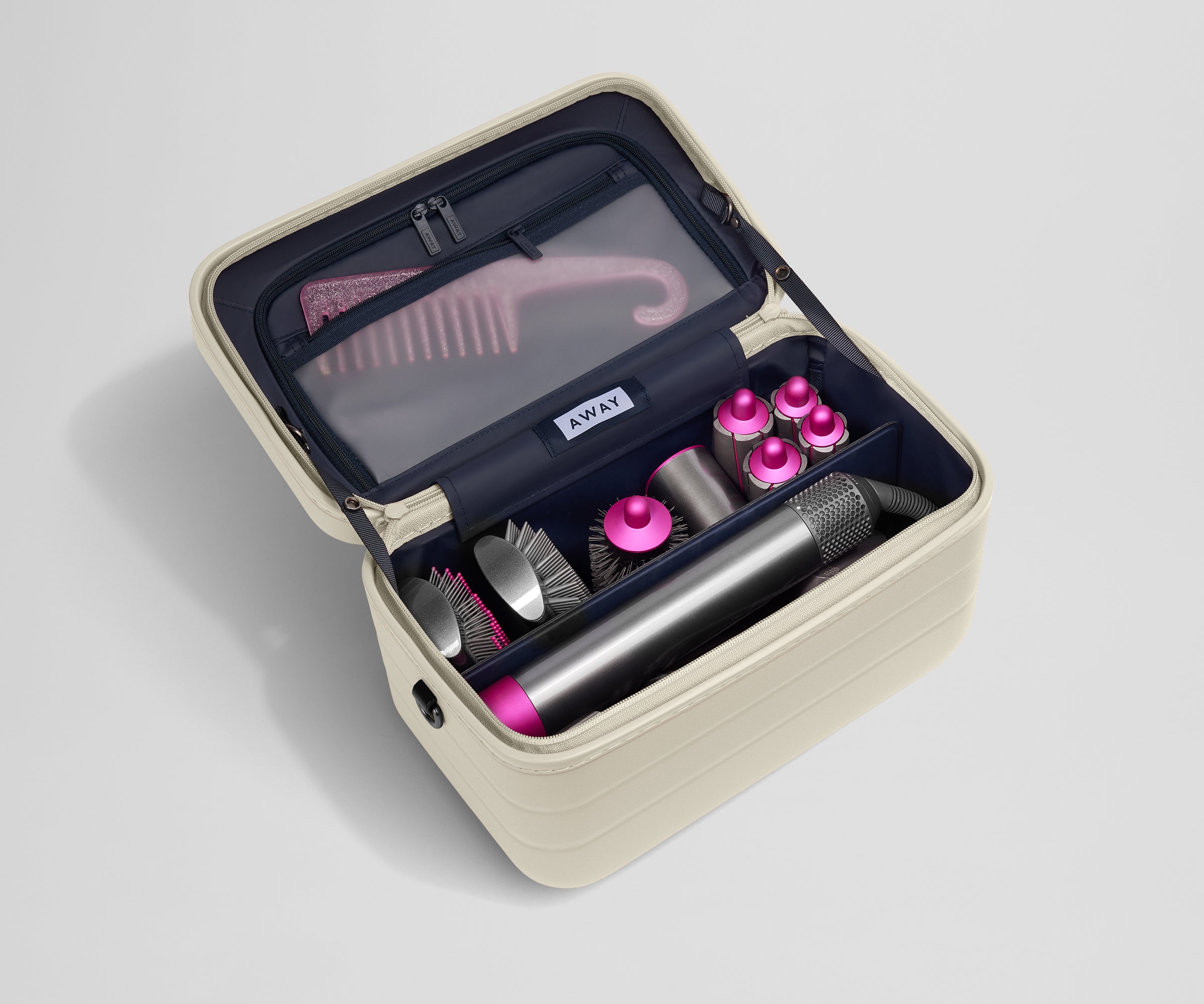 away-train-case-vanity-rigide-blanc-salt-white image 4