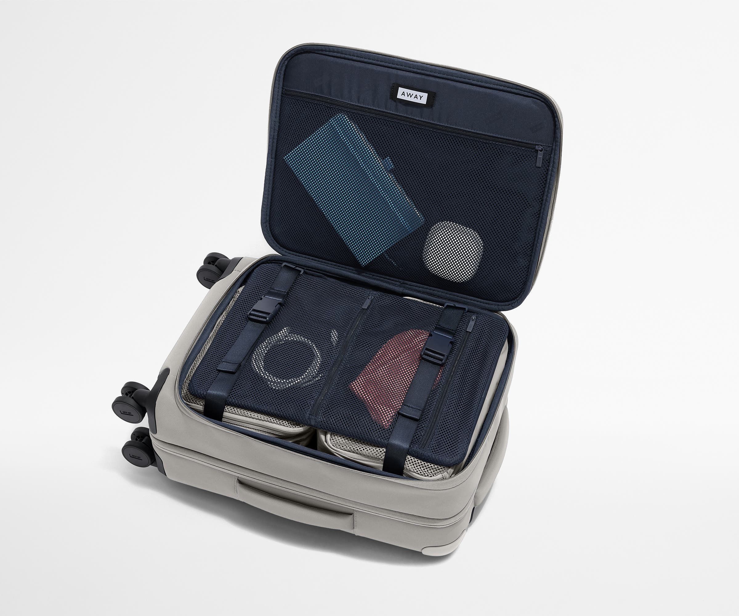 away-softside-carry-on-valise-cabine-souple-gris-cloud-gray image 5