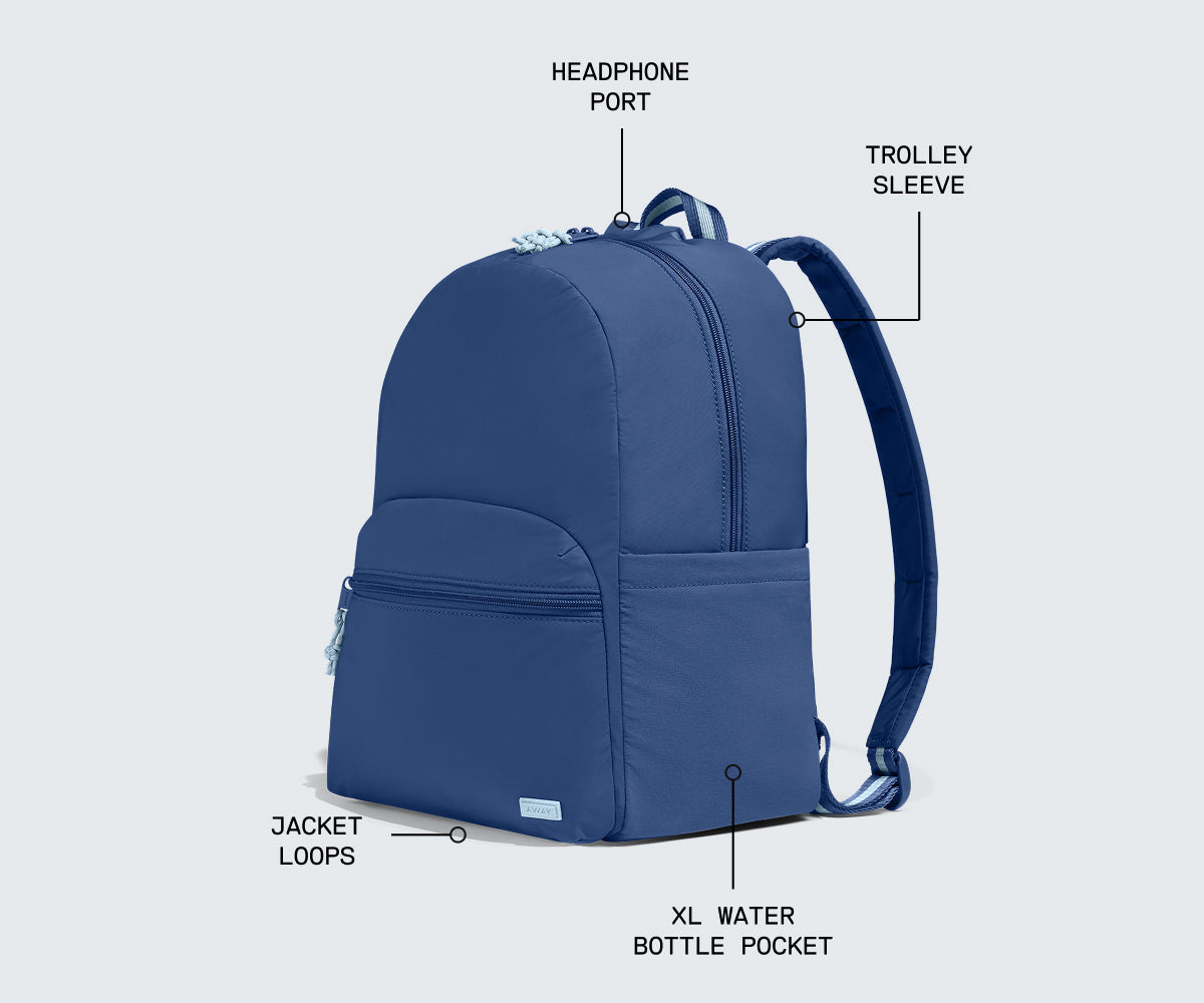 away-featherlight-daily-sac-dos-tidal-blue-ordinateur image 2