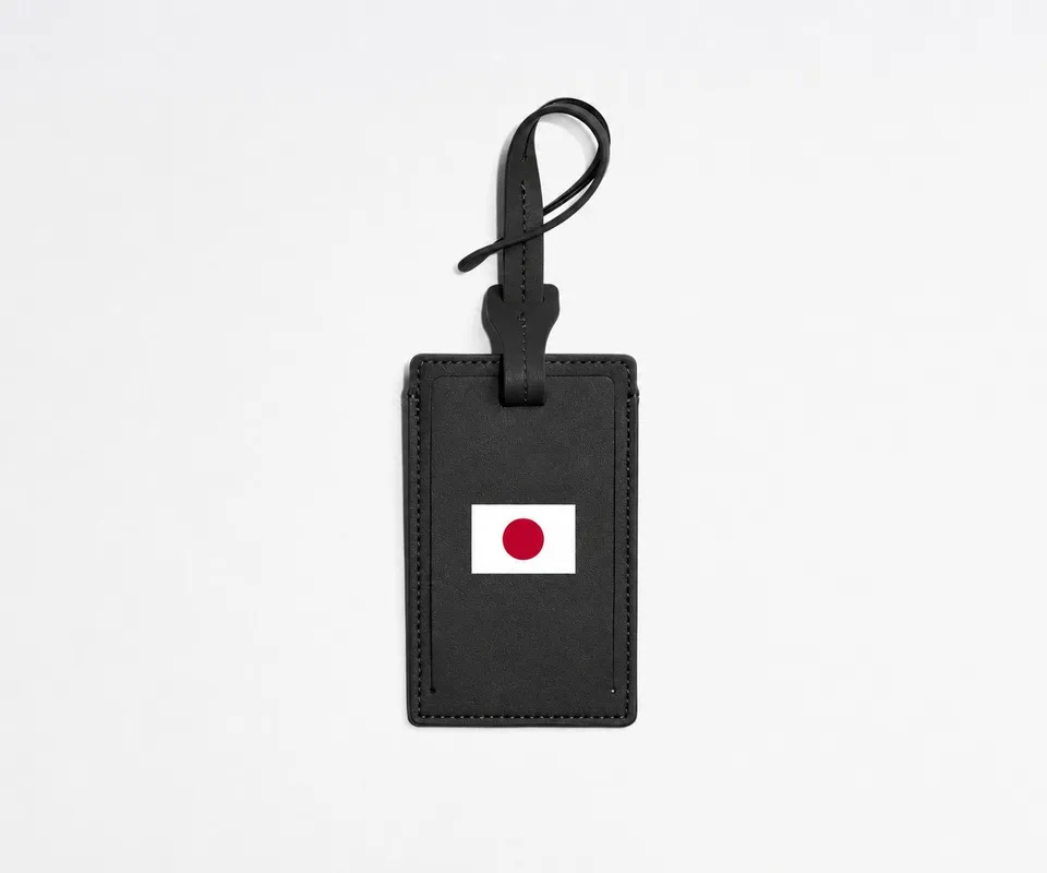 away-match-day-tiquette-bagage-japon-drapeau-cuir image 1