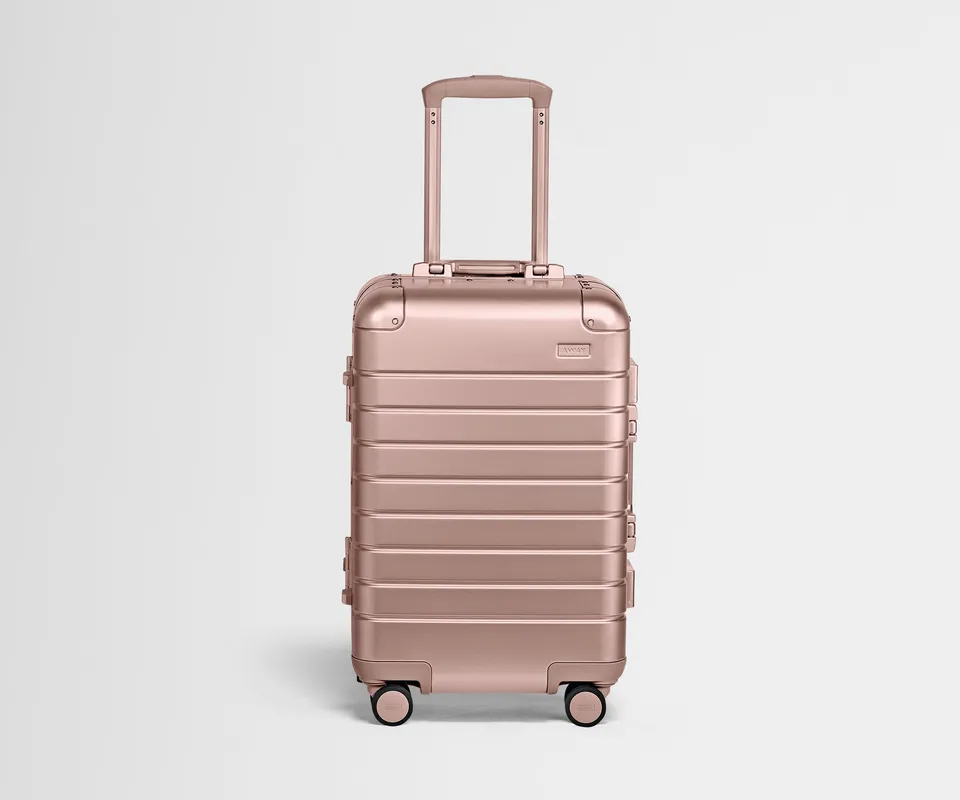 away-carry-on-aluminum-valise-cabine-rose-gold-rigide image 1
