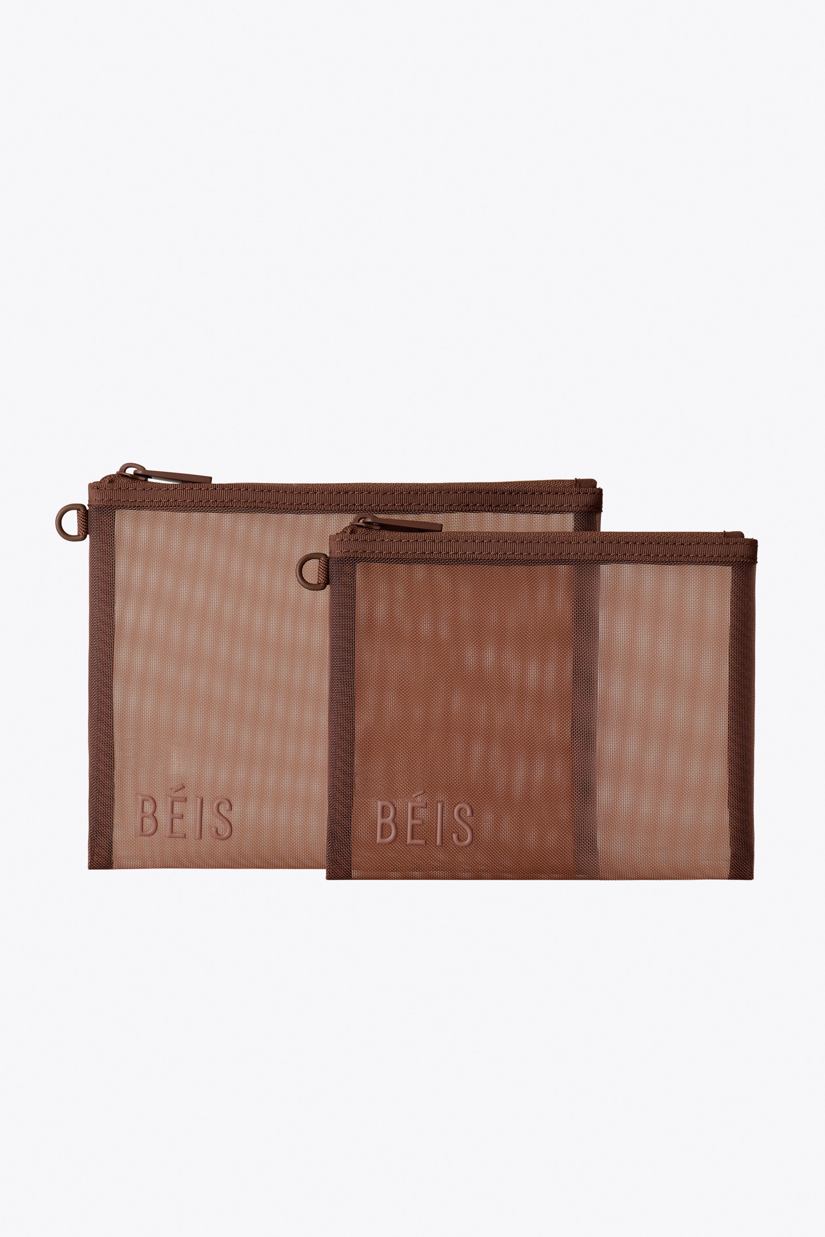 beis-mesh-pouch-duo-pochette-maple-lot-2-marron image 1
