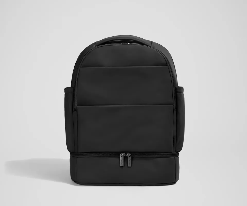 away-double-diaper-backpack-sac-dos-langer-jet-black-compartiments image 1