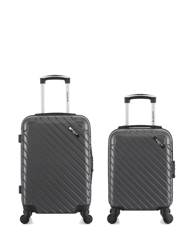 bluestar-cit-lot-2-valises-cabine-rigides-noir-abs-37l-xxs image 1