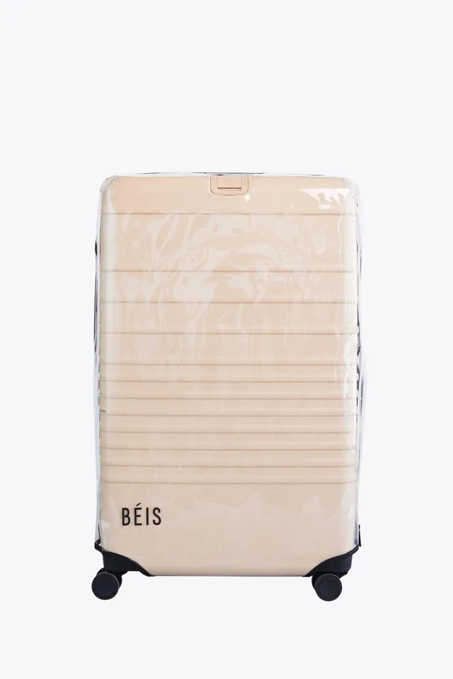beis-large-check-in-housse-valise-soute-protection image 1