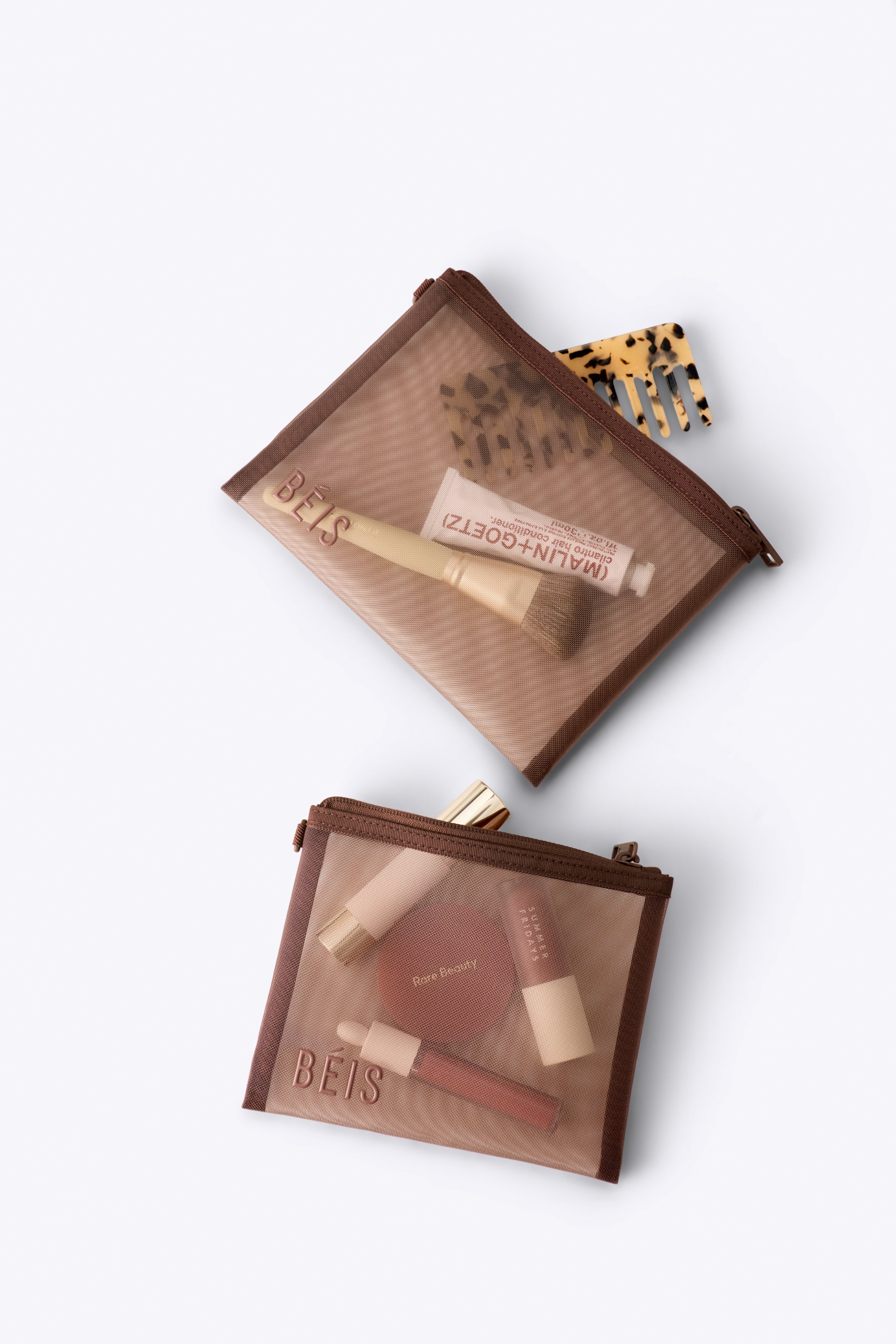 beis-mesh-pouch-duo-pochette-maple-lot-2-marron image 2