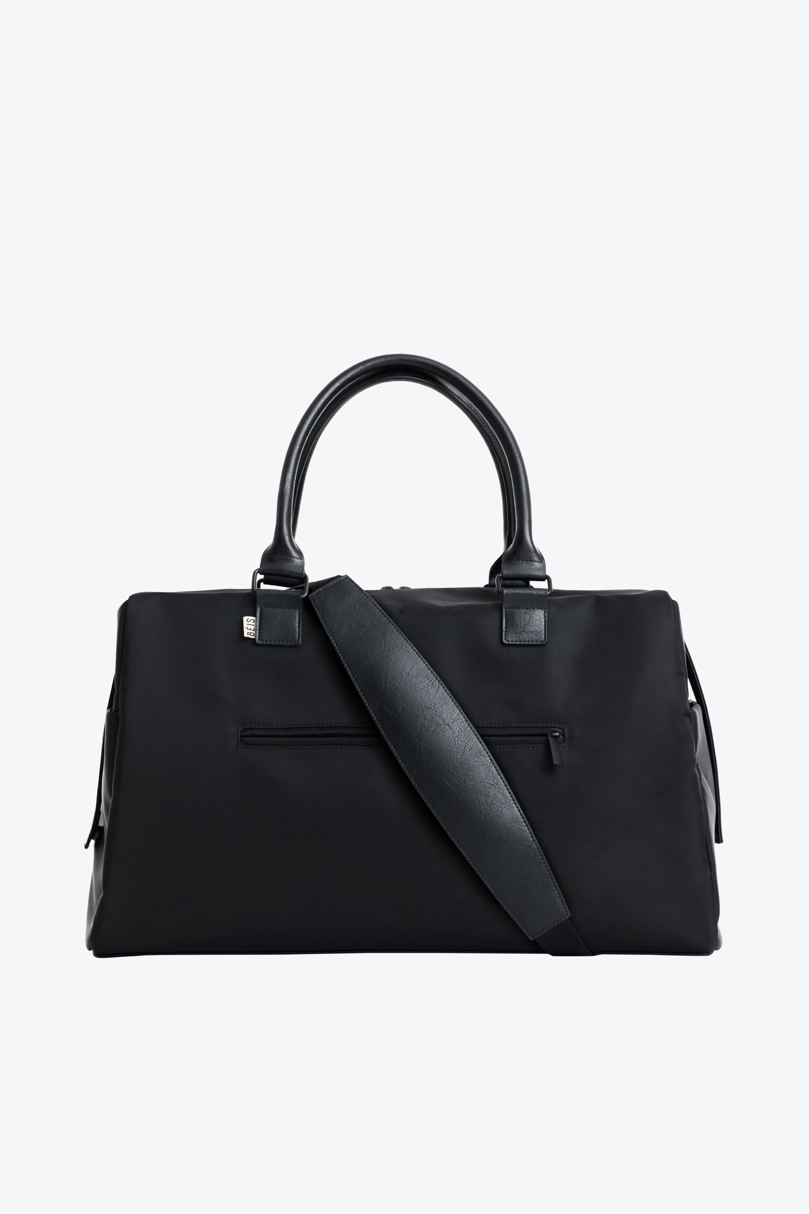 beis-commuter-duffle-sac-voyage-noir-cabine-nylon image 1