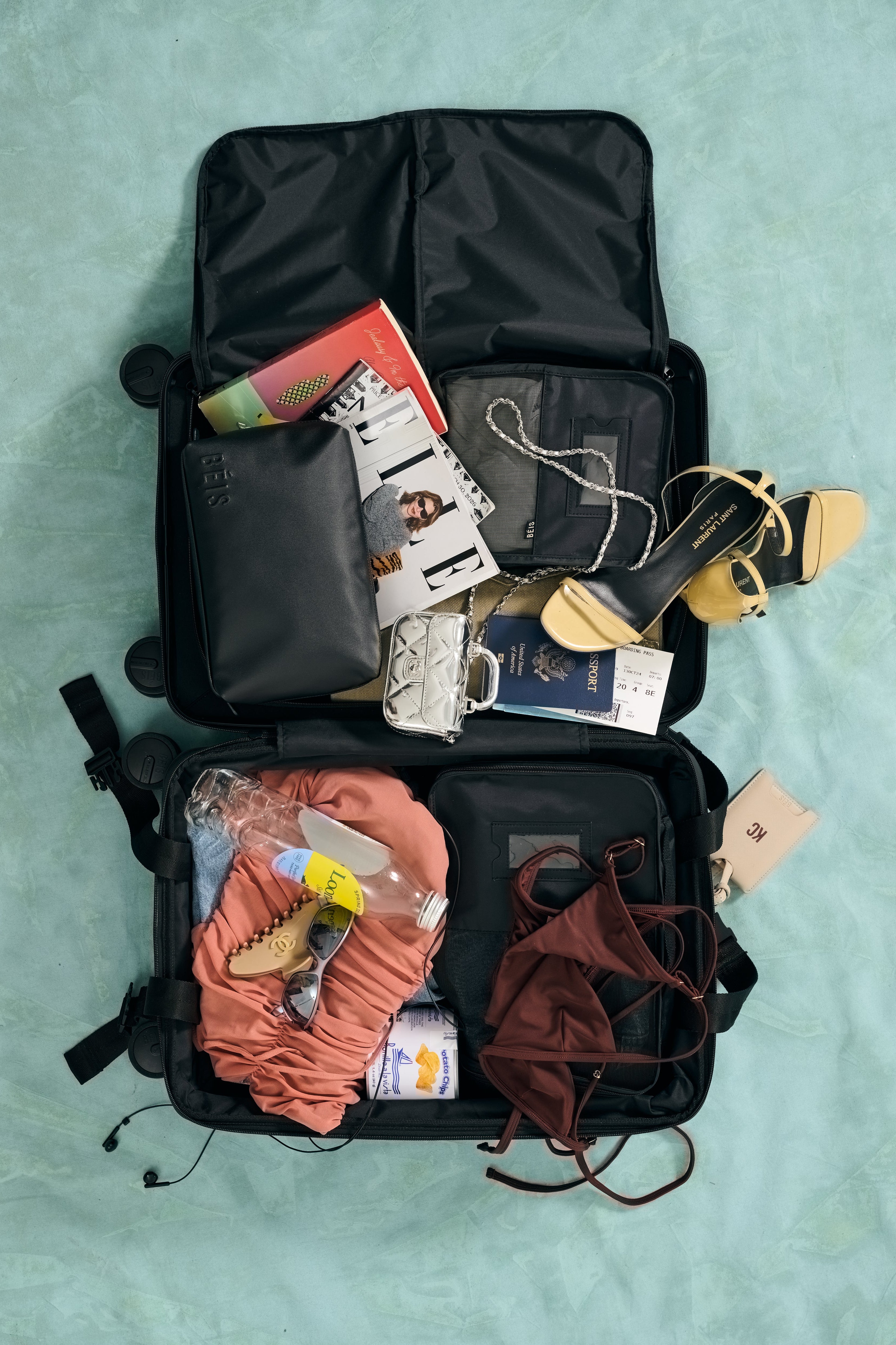 beis-carry-on-roller-valise-cabine-noire-rigide-extensible image 3