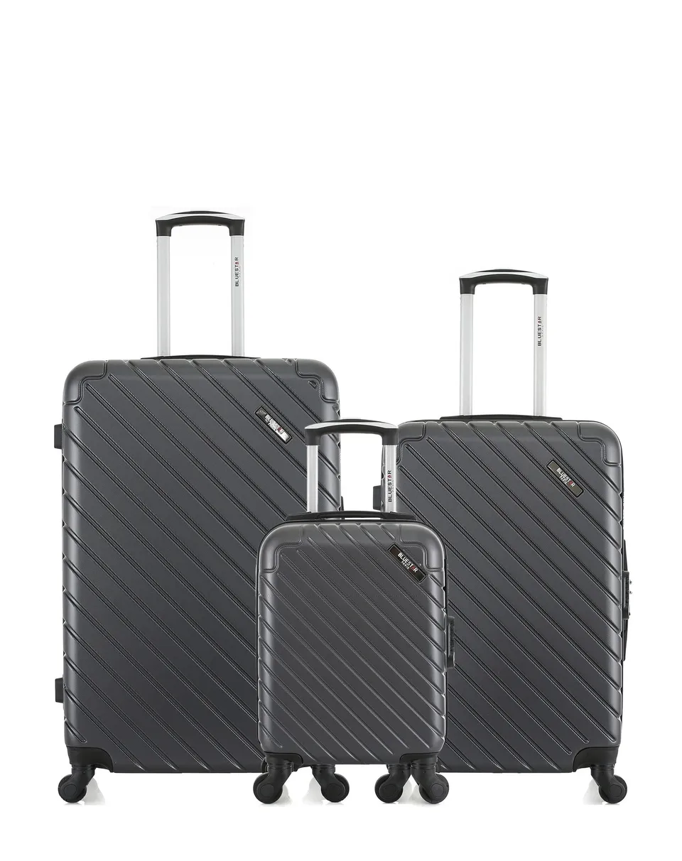bluestar-paris-cite-lot-3-valises-rigides-noir-abs-cabine image 1