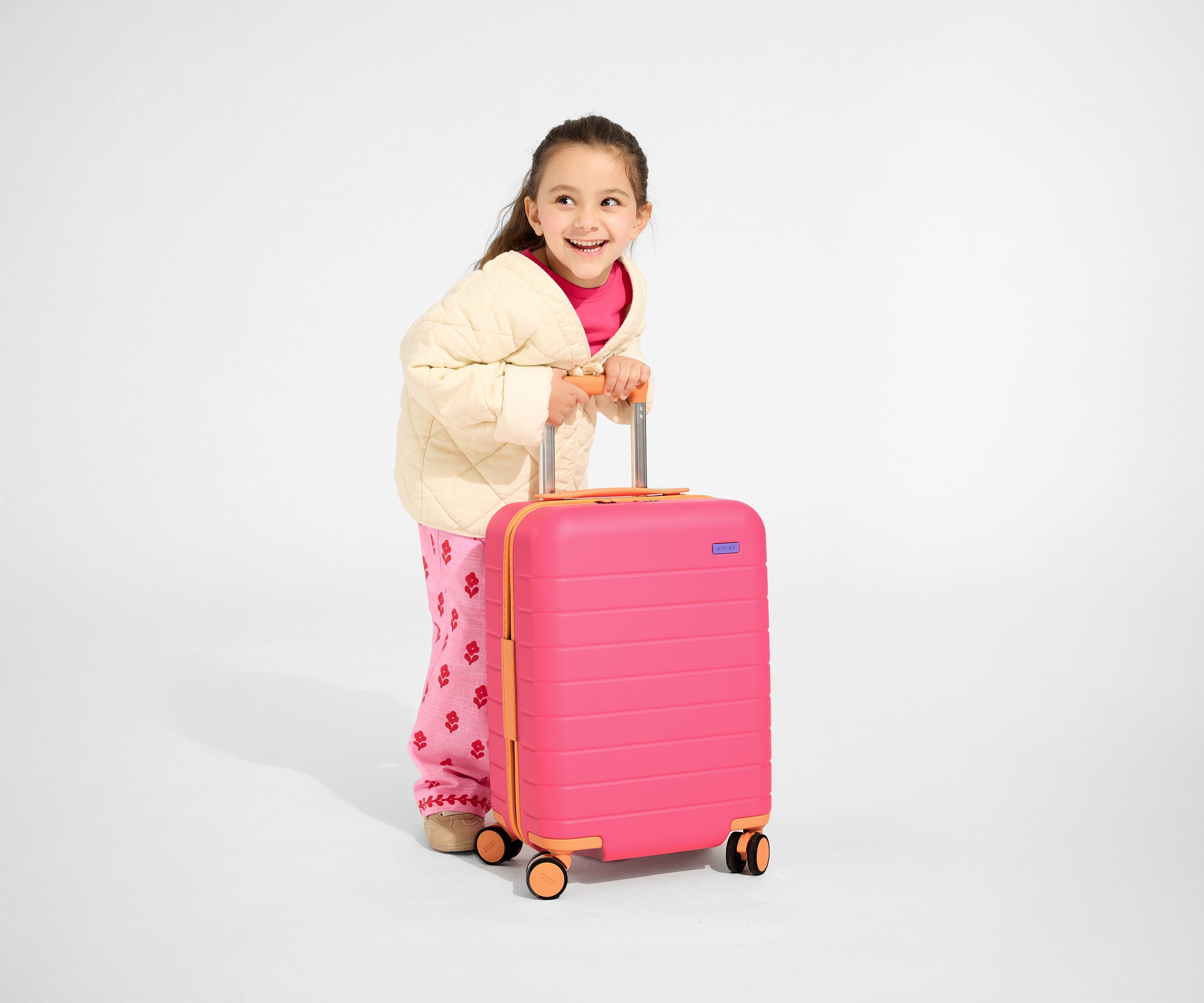 away-kids-carry-on-valise-enfant-rose-bonbon-rigide image 3