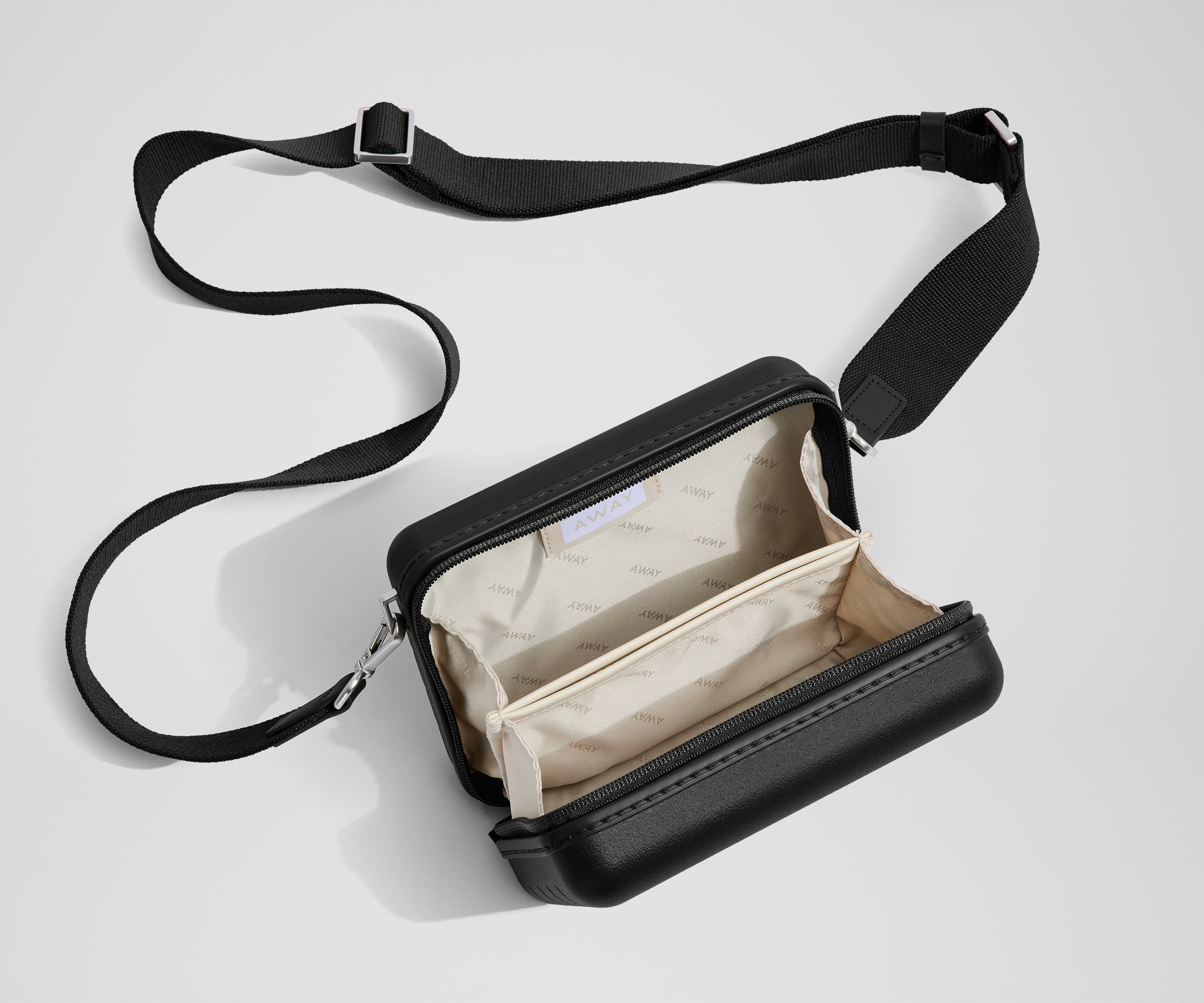 away-mini-crossbody-sac-bandouli-re-noir-coque-rigide image 2