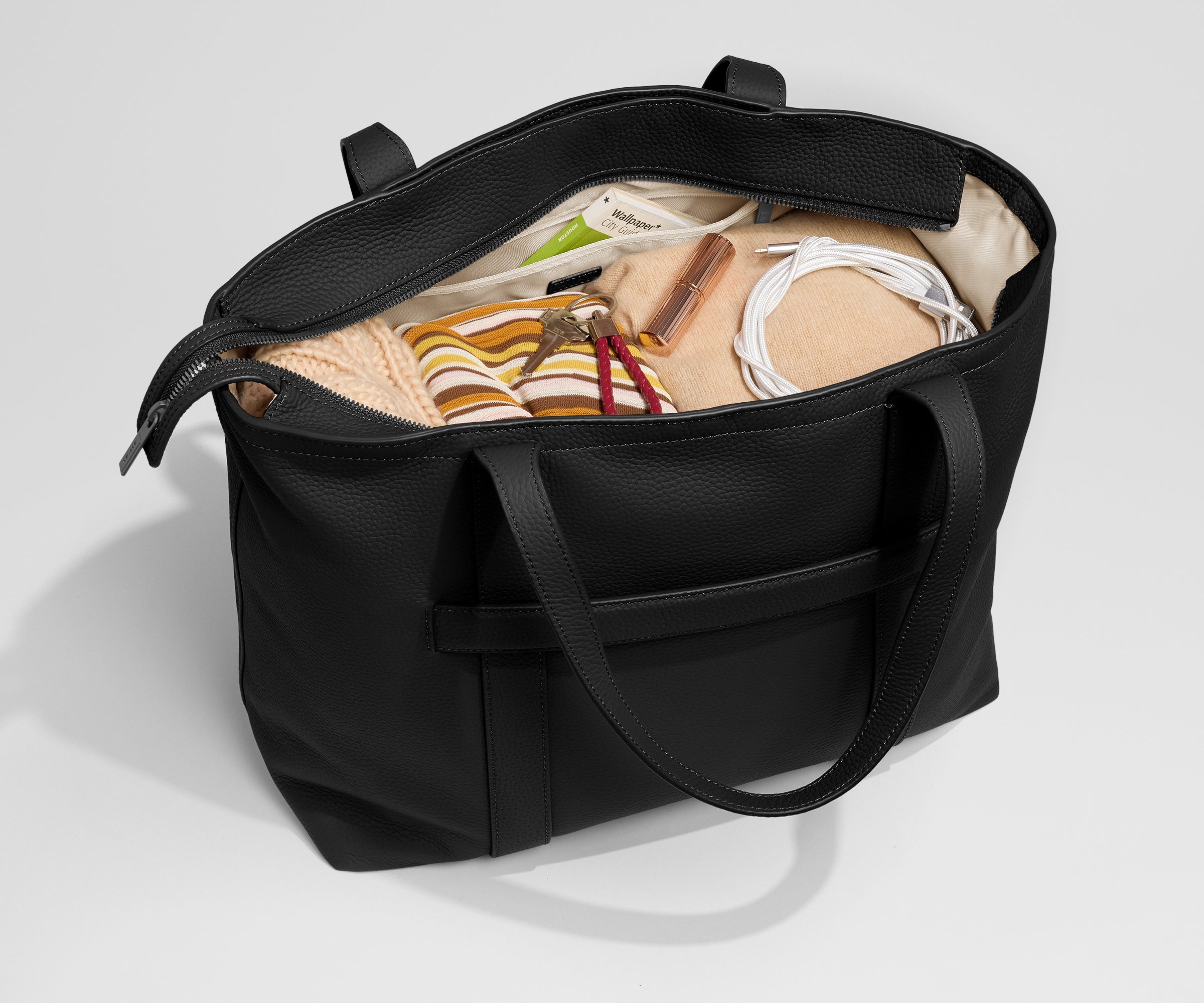 away-leather-tote-sac-cabas-cuir-jet-black image 3