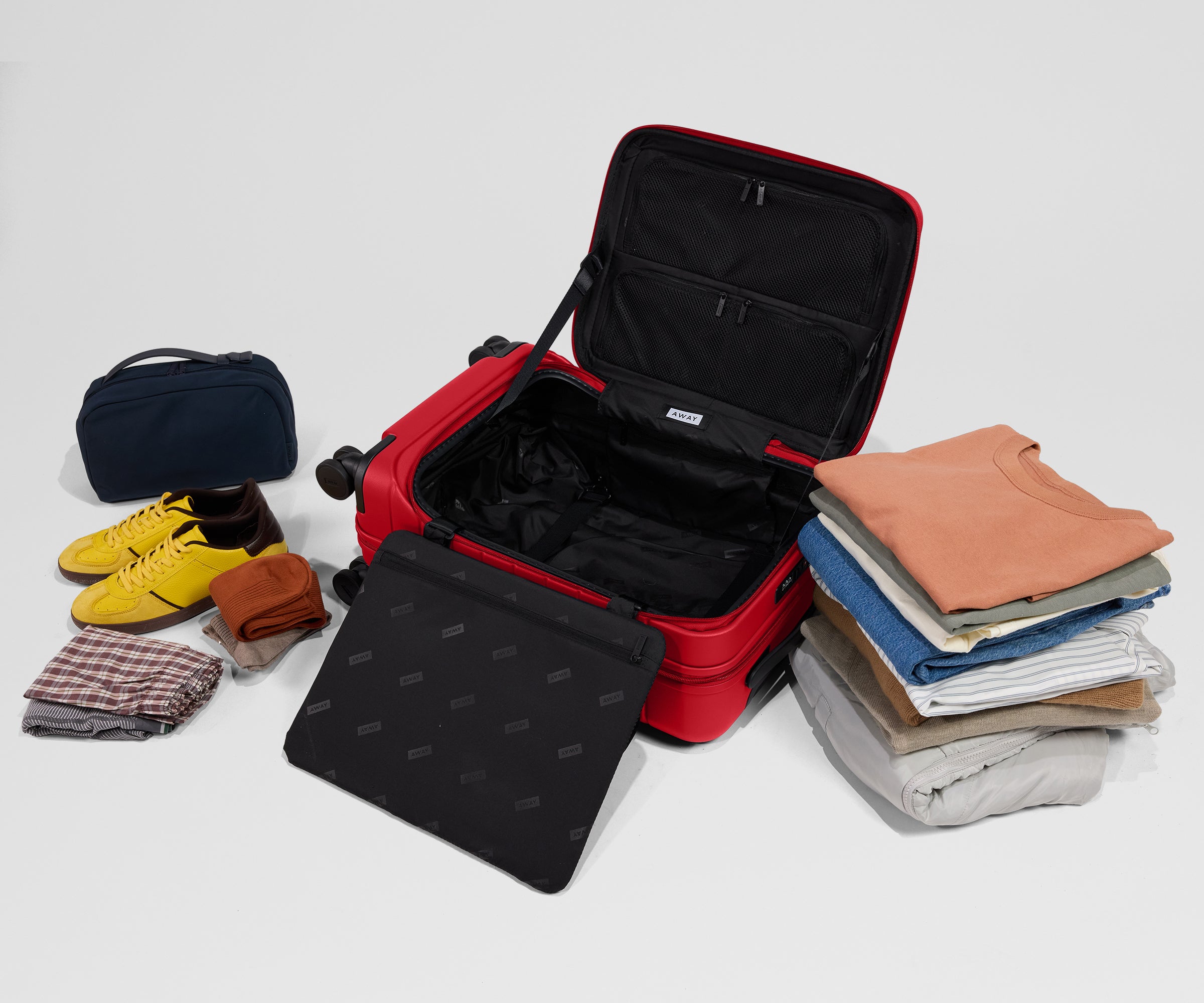 away-topside-carry-on-valise-cabine-cherry-red-extensible image 4