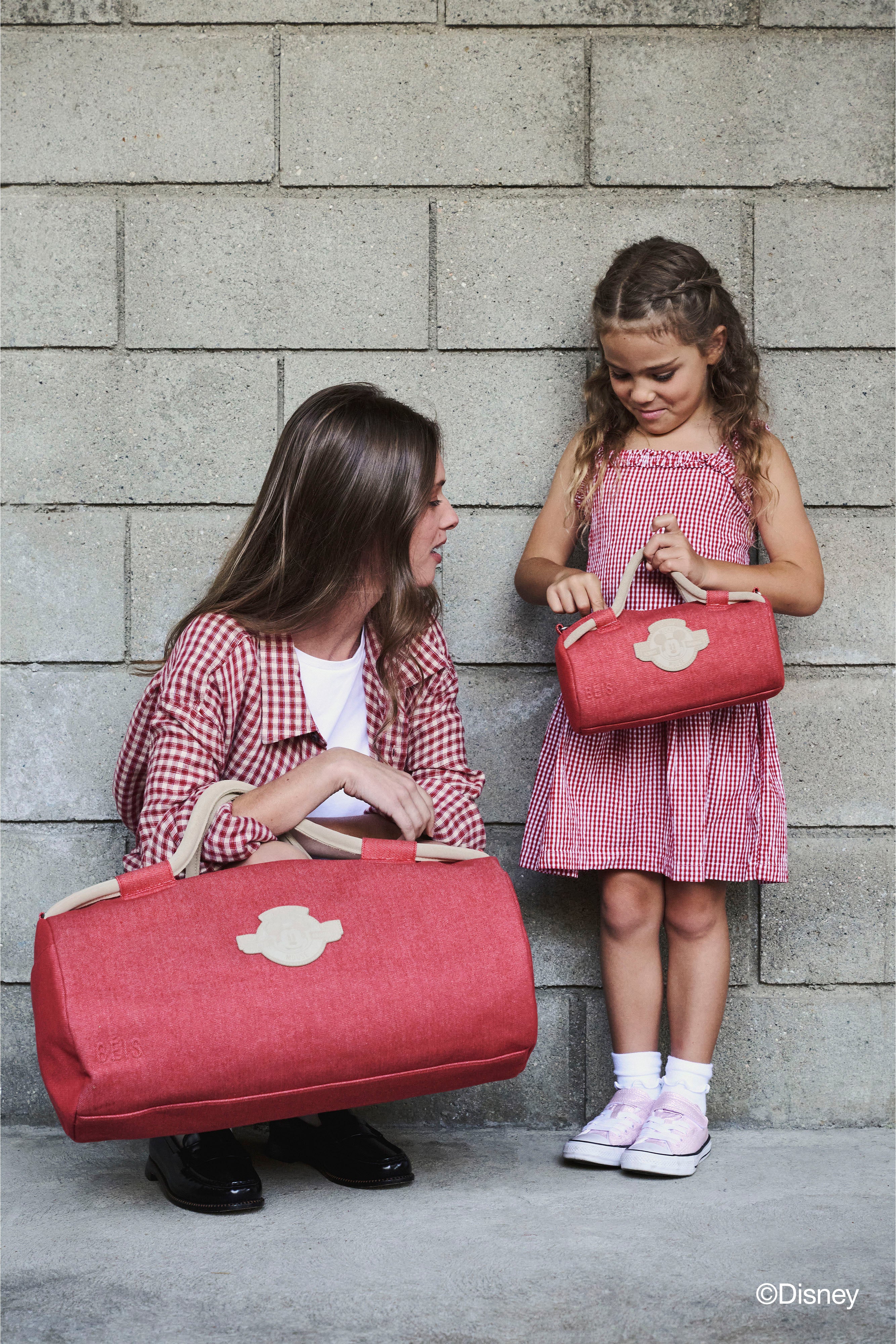 beis-the-disney-large-duffle-sac-voyage-red-jeans-mickey image 3