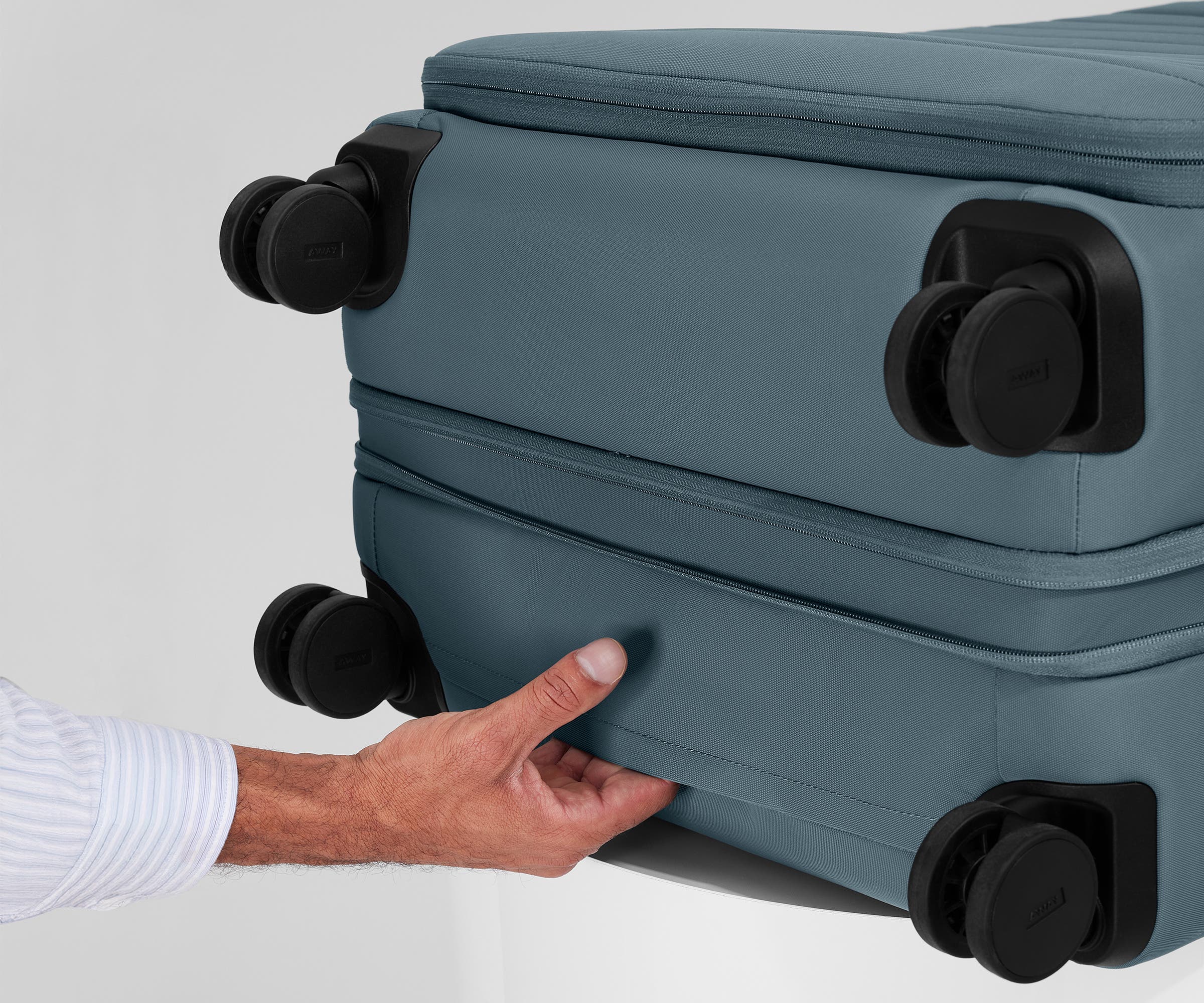 away-softside-valise-soute-large-coast-blue-bleu-nylon image 8