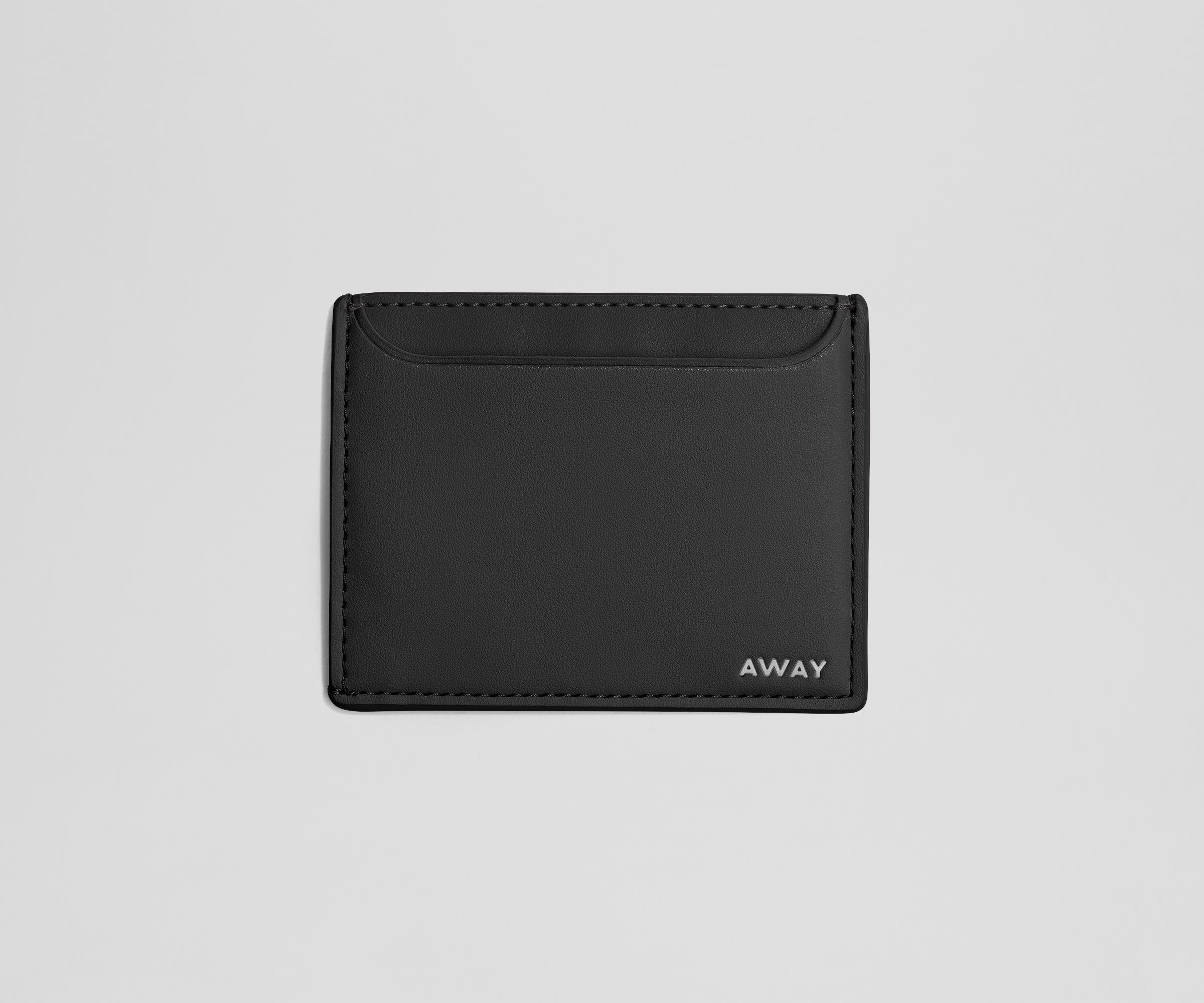 away-small-leather-card-case-porte-carte-cuir-jet-black image 1