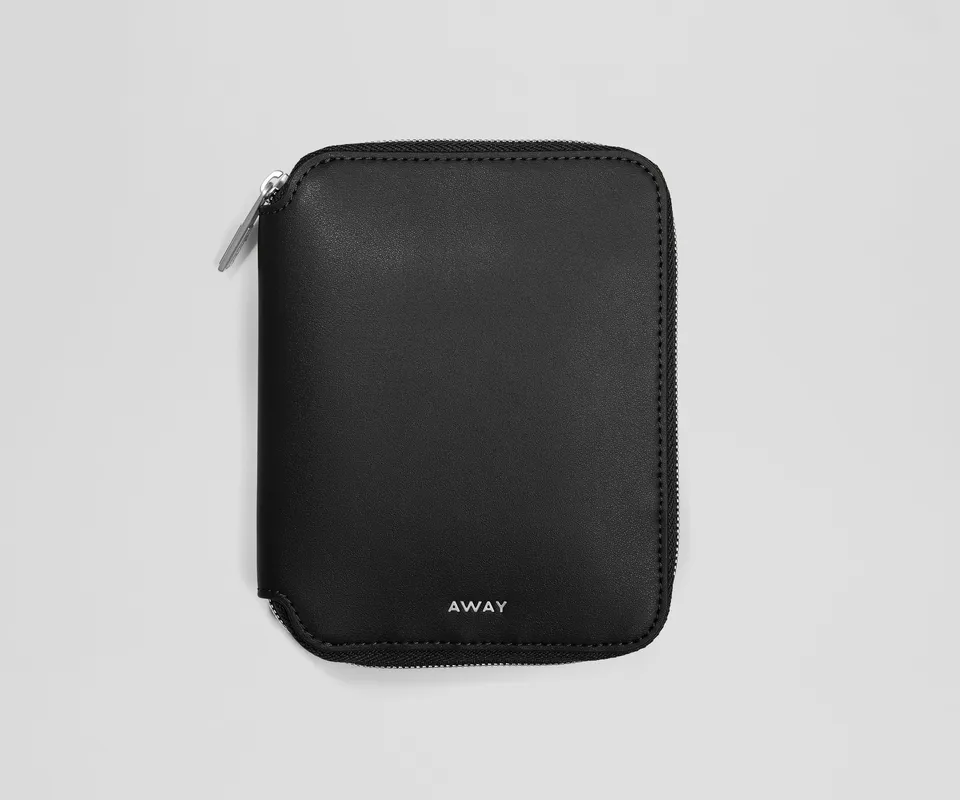 away-slim-jewelry-organizer-pochette-bijoux-noir-cuir-recycl image 1