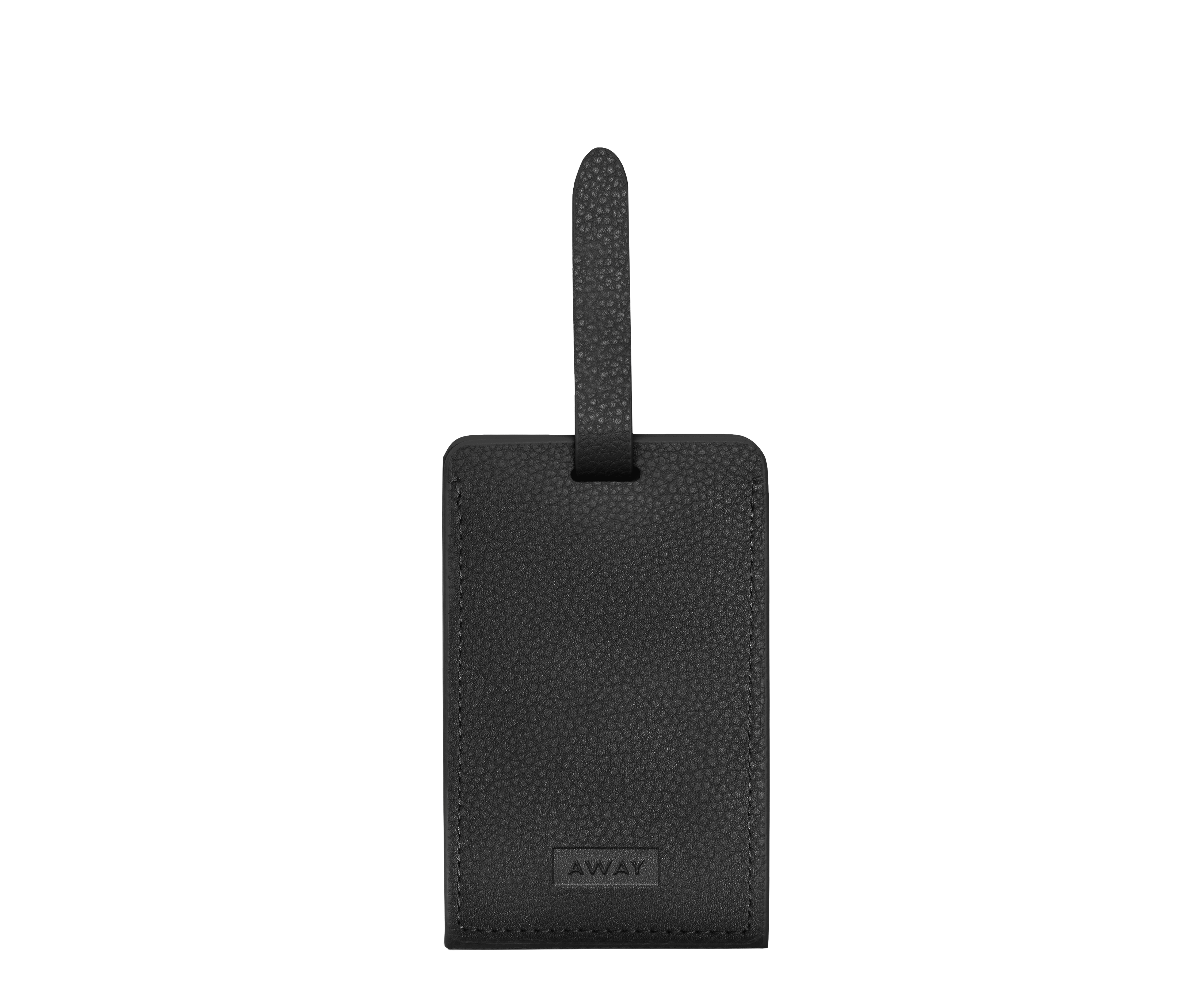 away-luggage-tags-tiquette-bagage-aluminium-jet-black image 1