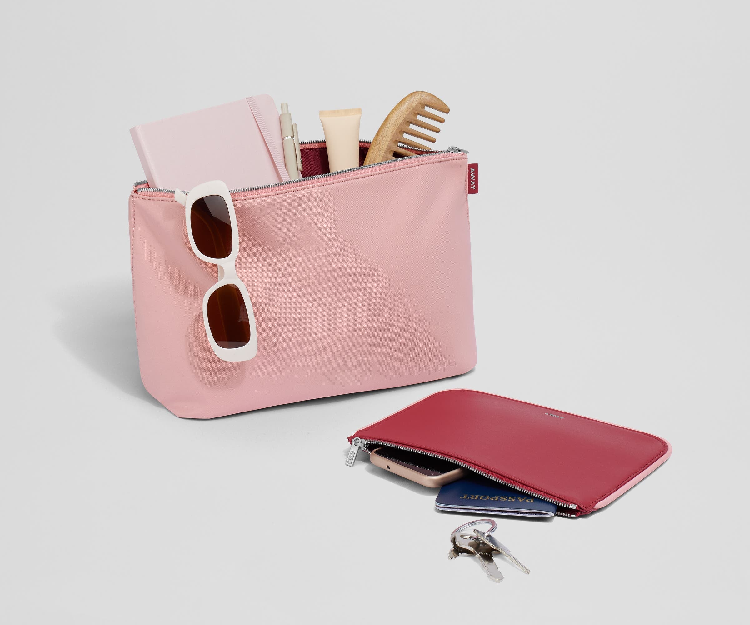 away-pouch-duo-pochettes-voyage-flamingo-pink-lot-2 image 2