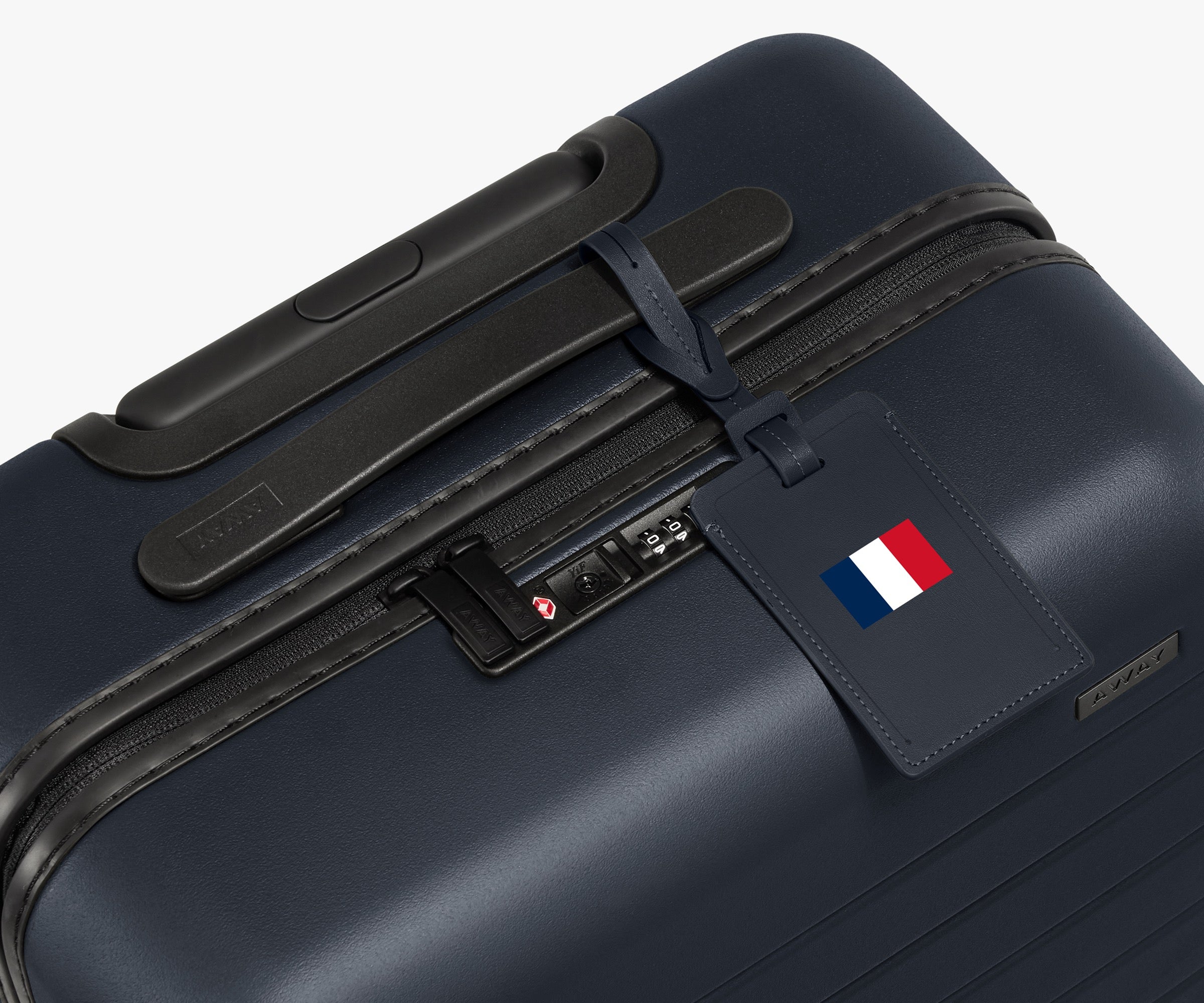 away-match-day-tiquette-bagage-france-drapeau-cuir image 3