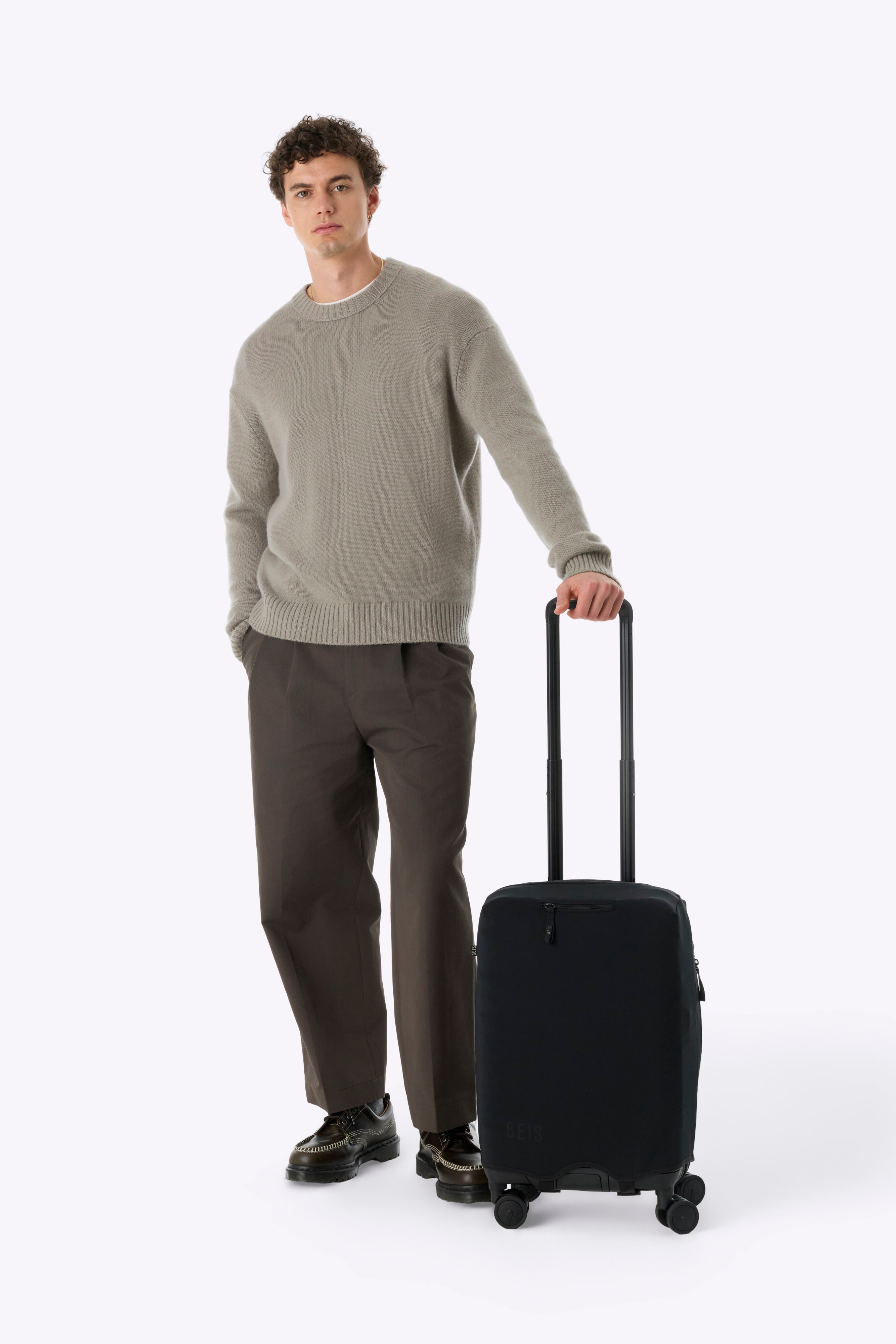 beis-hybrid-housse-valise-cabine-noire image 4