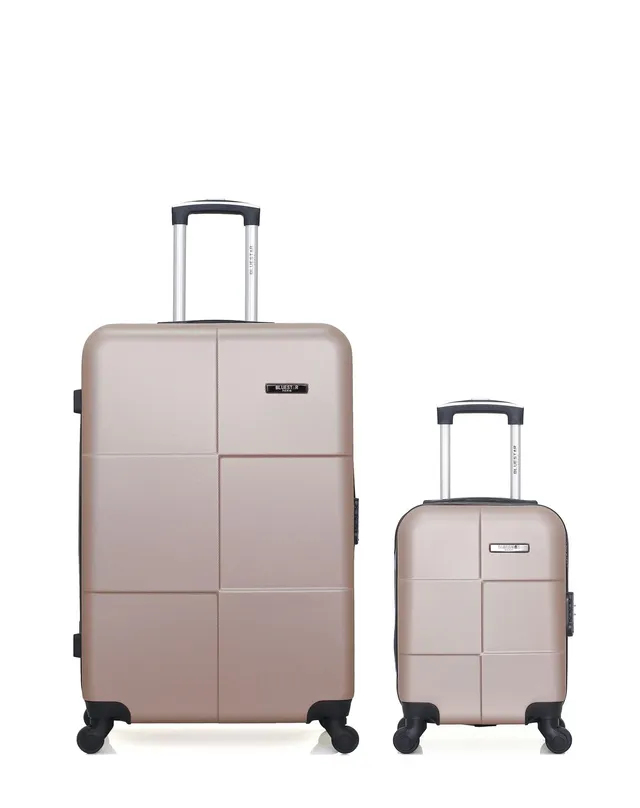 bluestar-paris-miami-lot-2-valises-rigide-rose-dor image 1