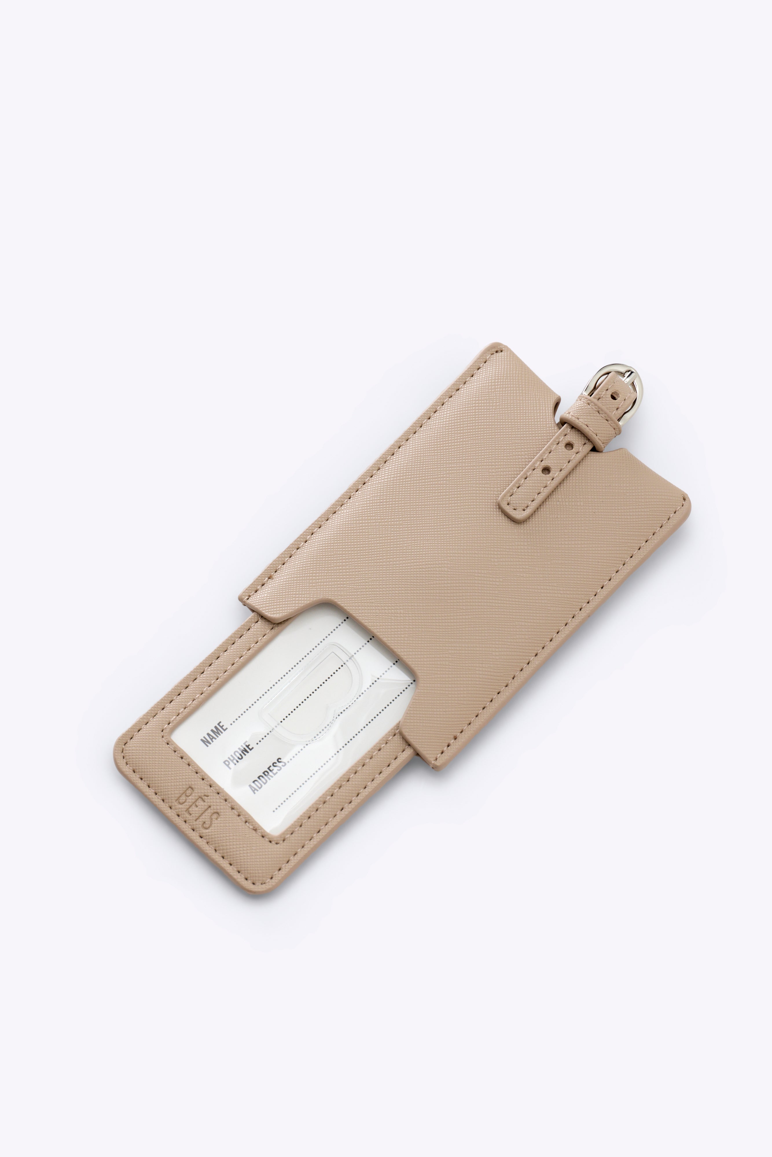 beis-luggage-tag-tiquette-bagage-beige image 2