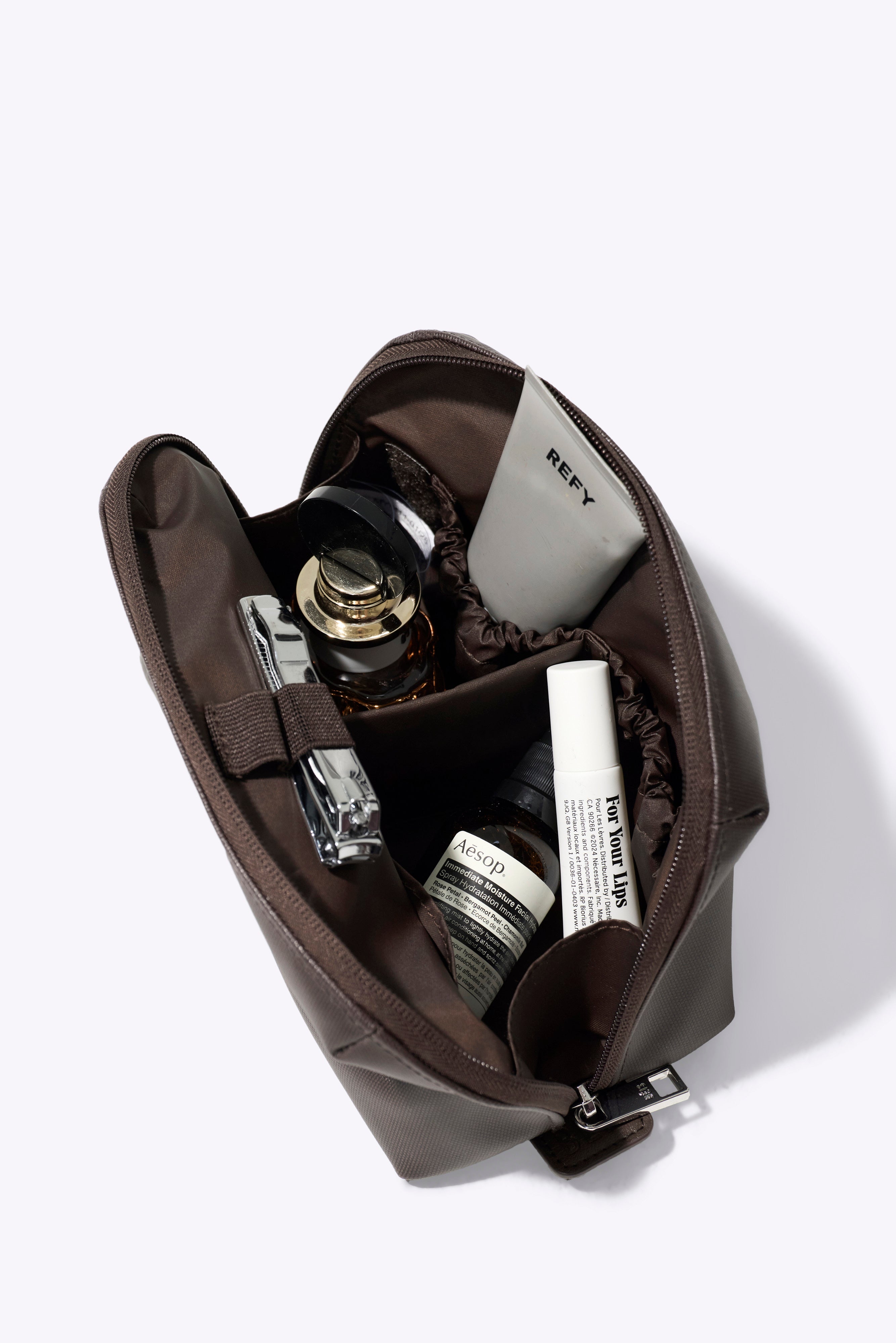 beis-medium-cosmetic-pouch-trousse-maquillage-espresso image 2