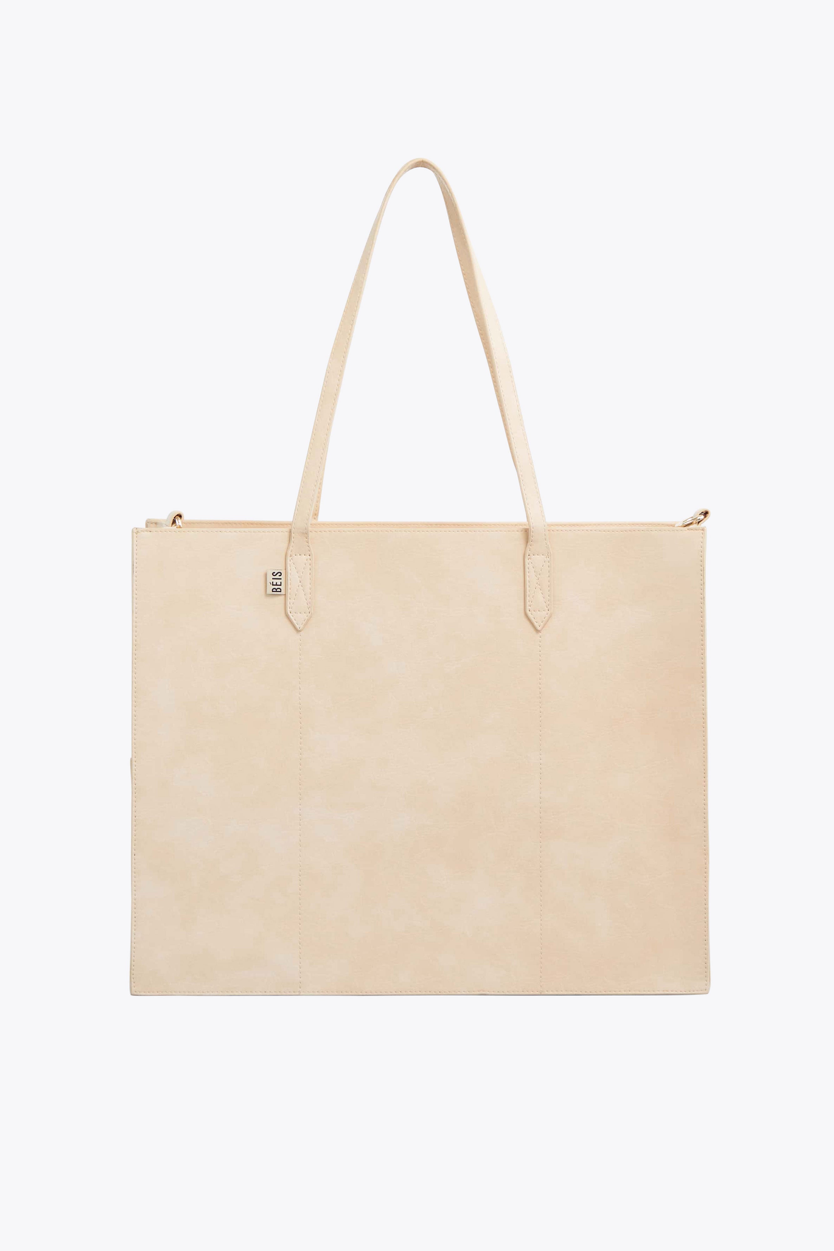 beis-large-work-tote-sac-tote-beige-ordinateur-portable-2 image 1
