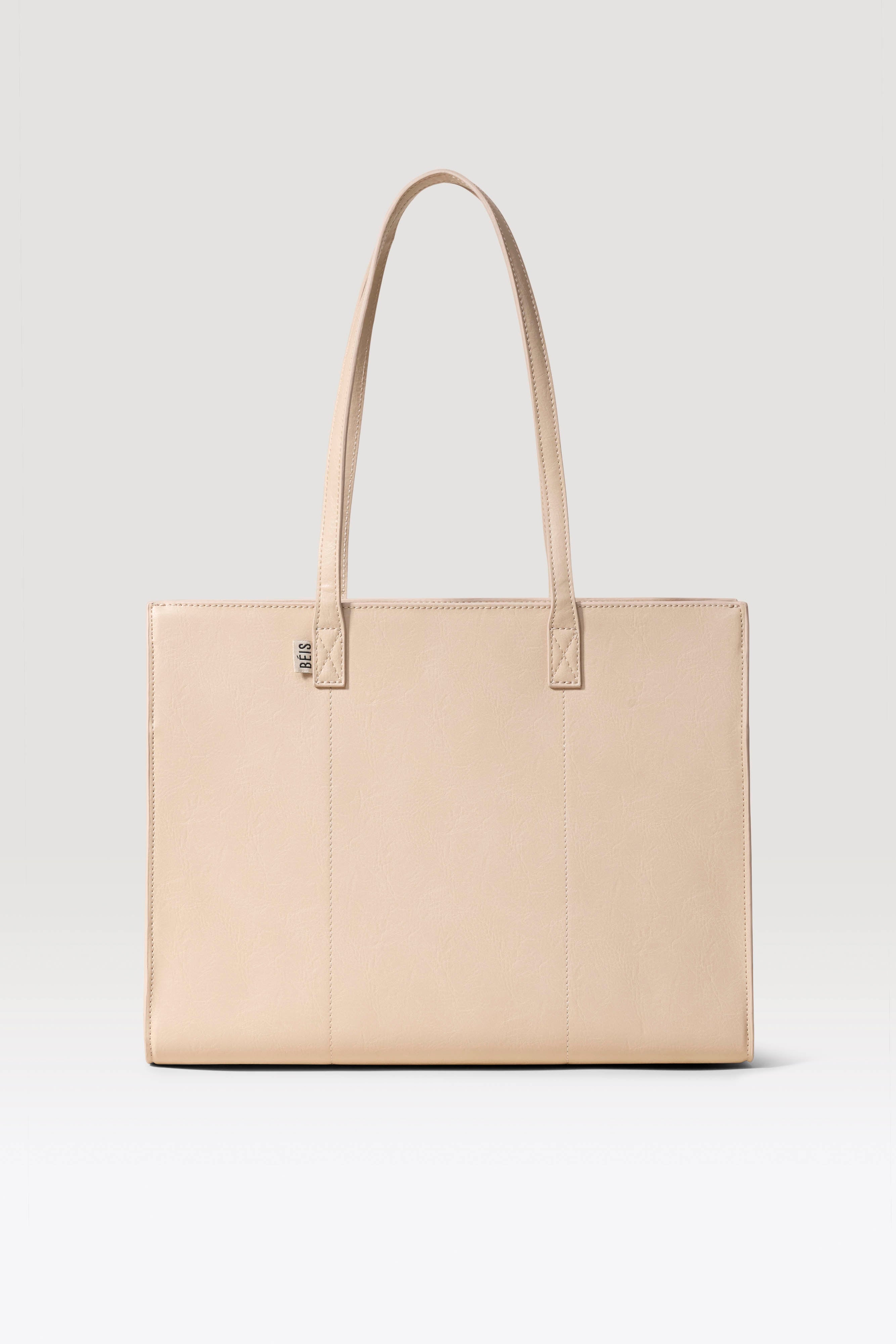 beis-work-tote-sac-cabas-beige-ordinateur-portable image 1