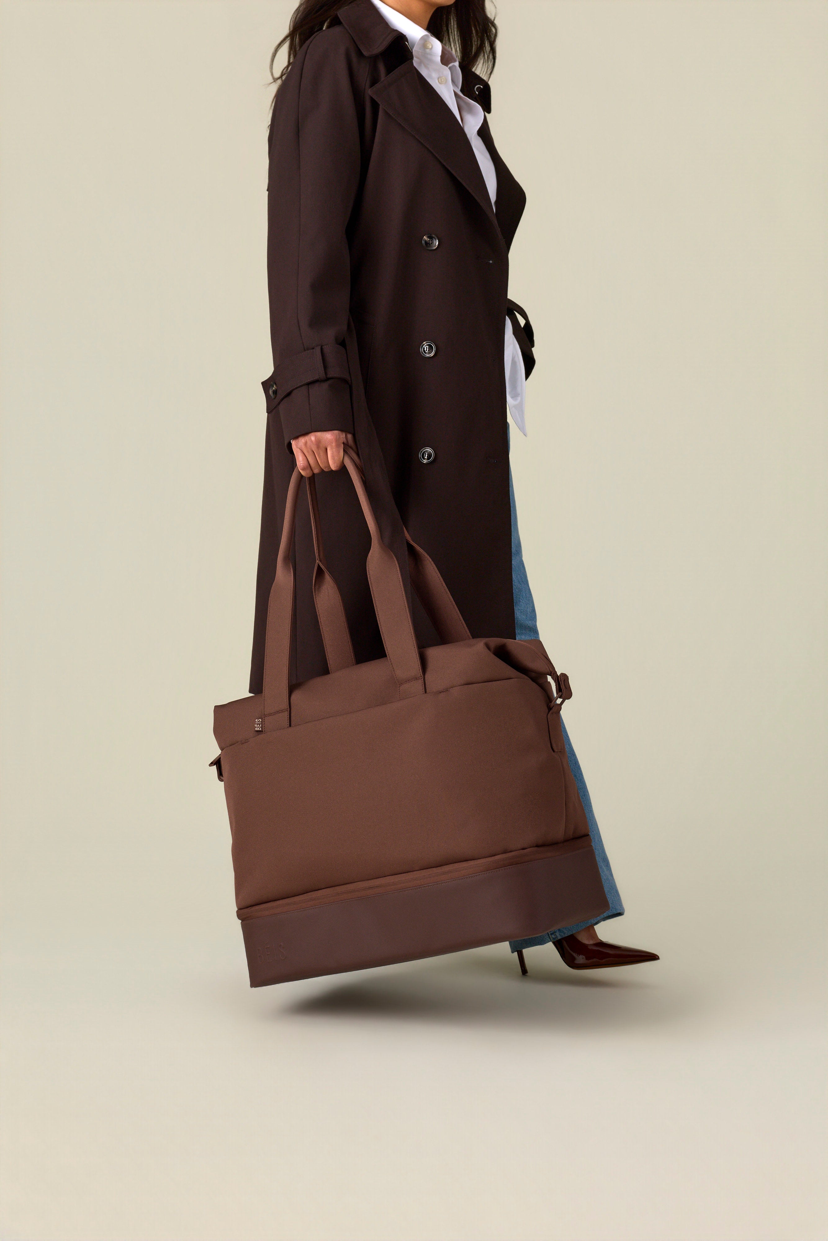 beis-weekender-sac-voyage-maple-marron-toile-chaussures image 4
