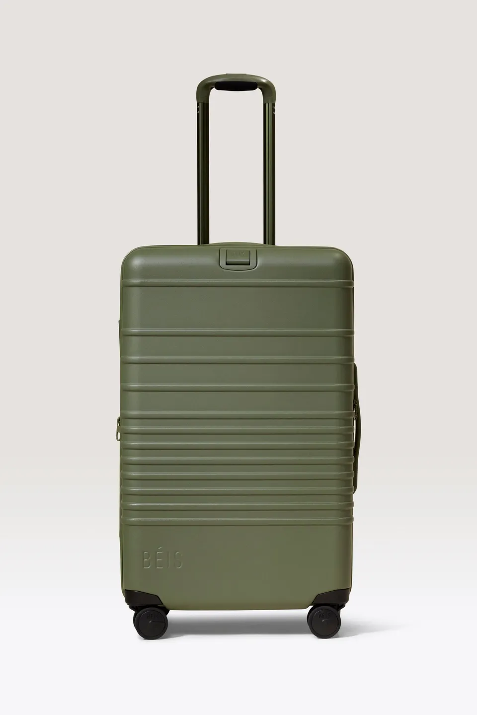 beis-the-medium-check-in-roller-valise-olive-rigide image 1