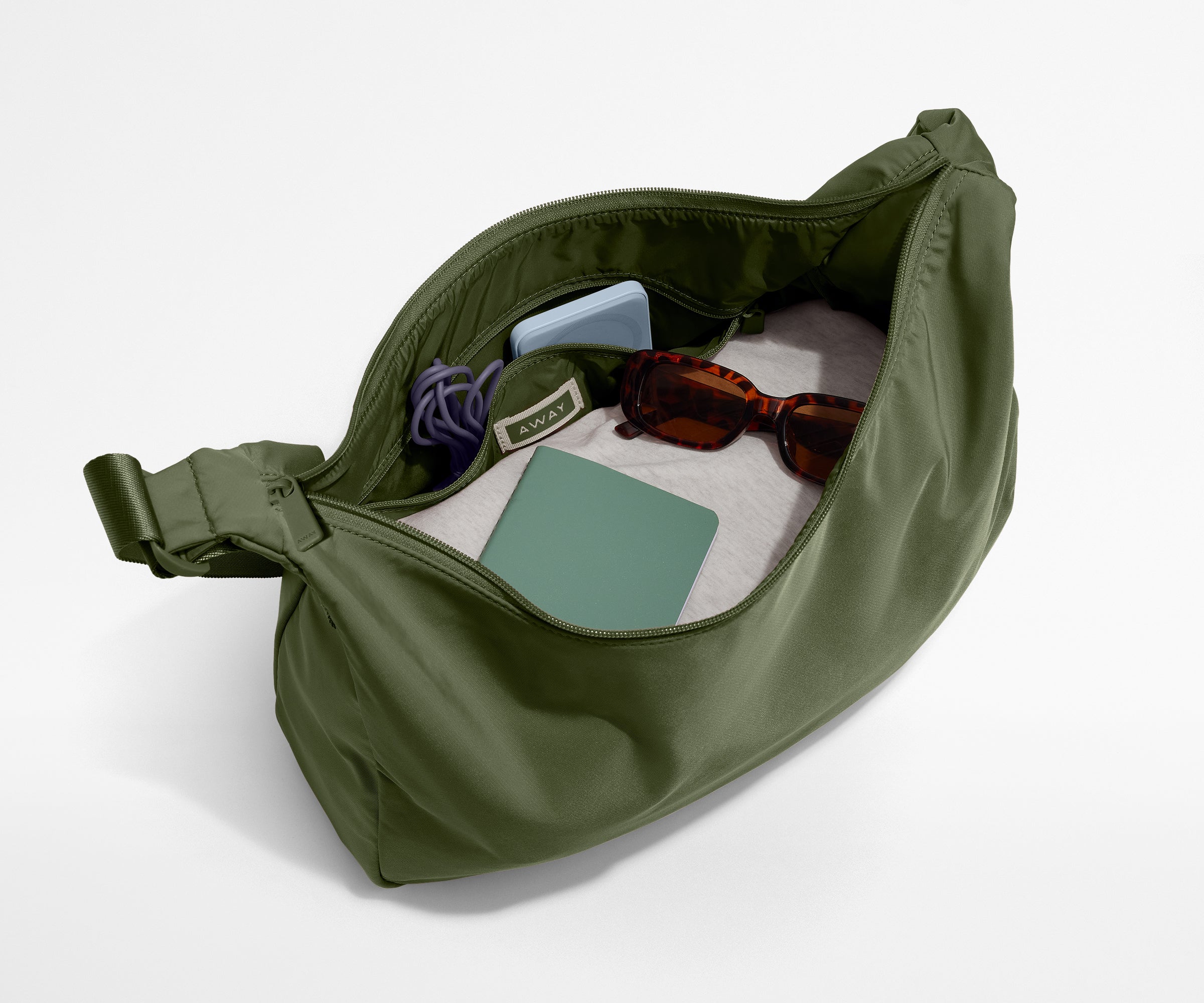 away-featherlight-crossbody-sac-bandouli-re-vert-olive image 2
