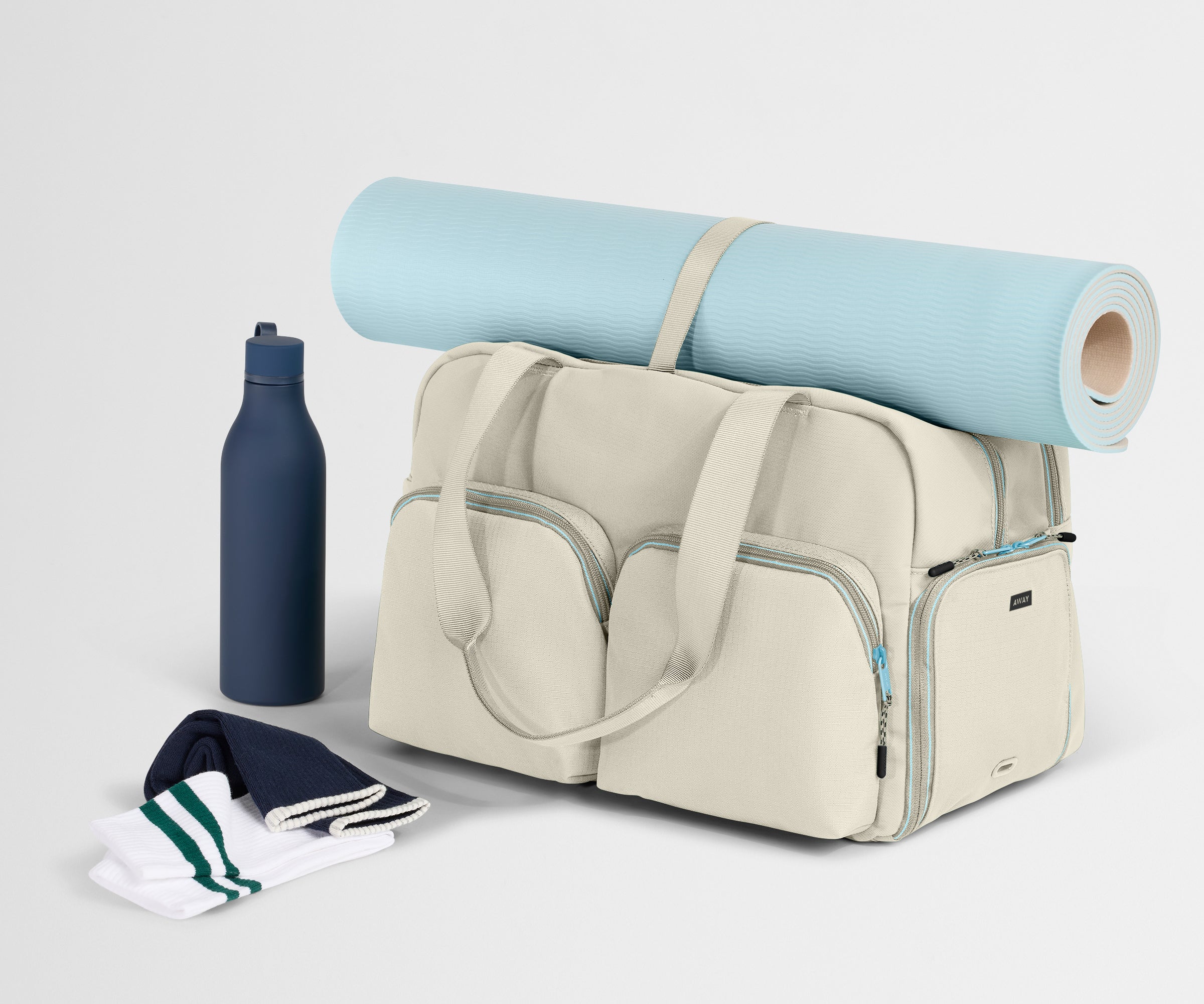 away-gym-bag-sac-de-sport-blanc-sel-16-pouces image 7
