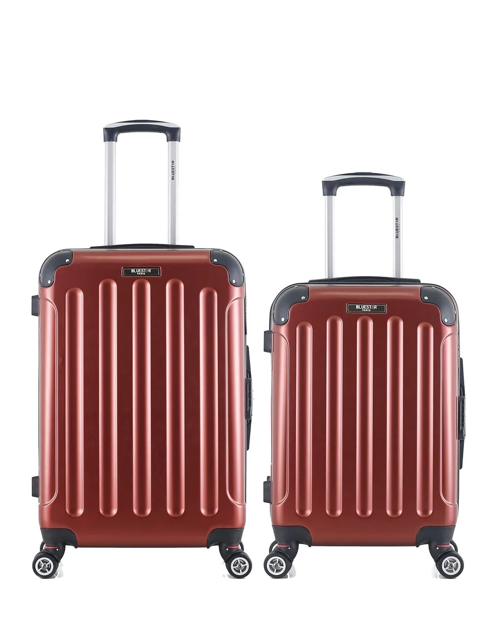 bluestar-tunis-lot-2-valises-cabine-rigides-noir-abs image 1