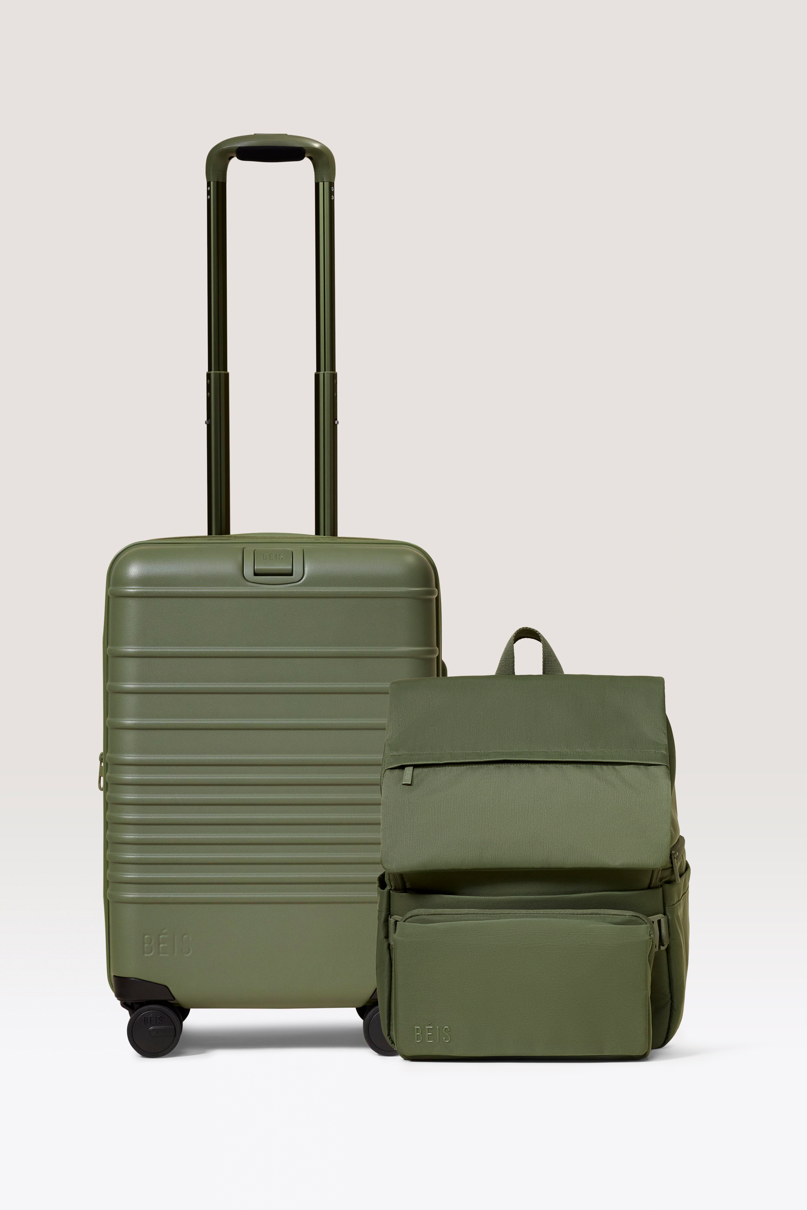 beis-travel-set-baby-valise-cabine-olive-sac-langer image 1