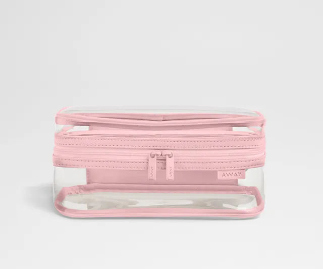 away-clear-trousse-toilette-transparente-rose-blush image 1