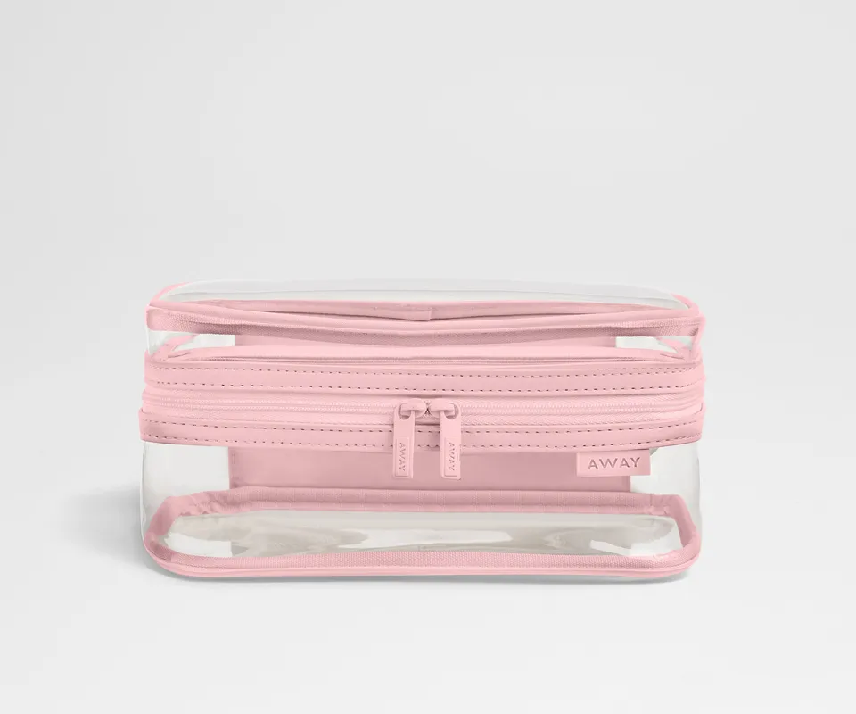 away-clear-trousse-toilette-transparente-rose-blush image 1