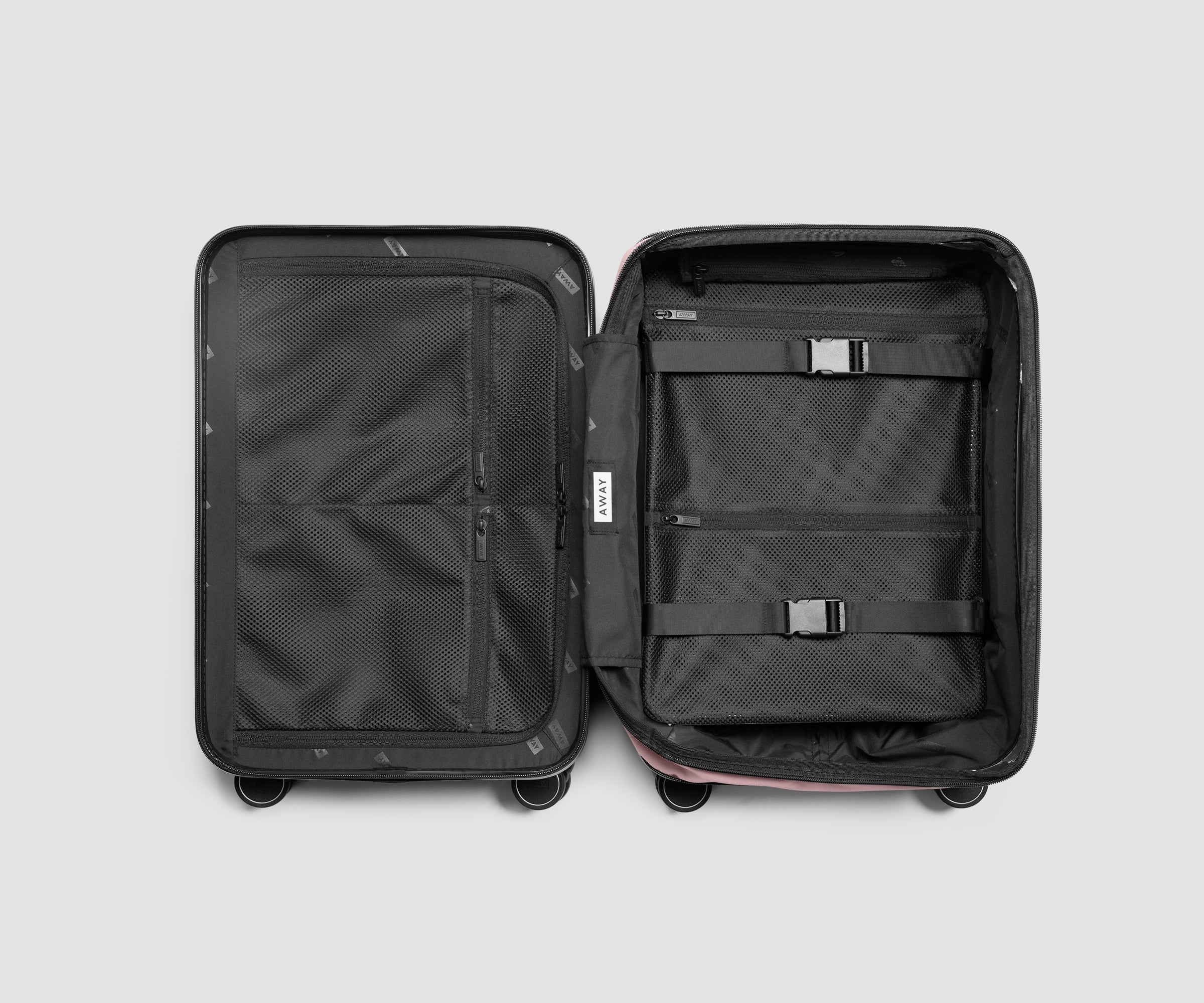 away-bigger-carry-on-flex-3-valise-cabine-rose-extensible image 4