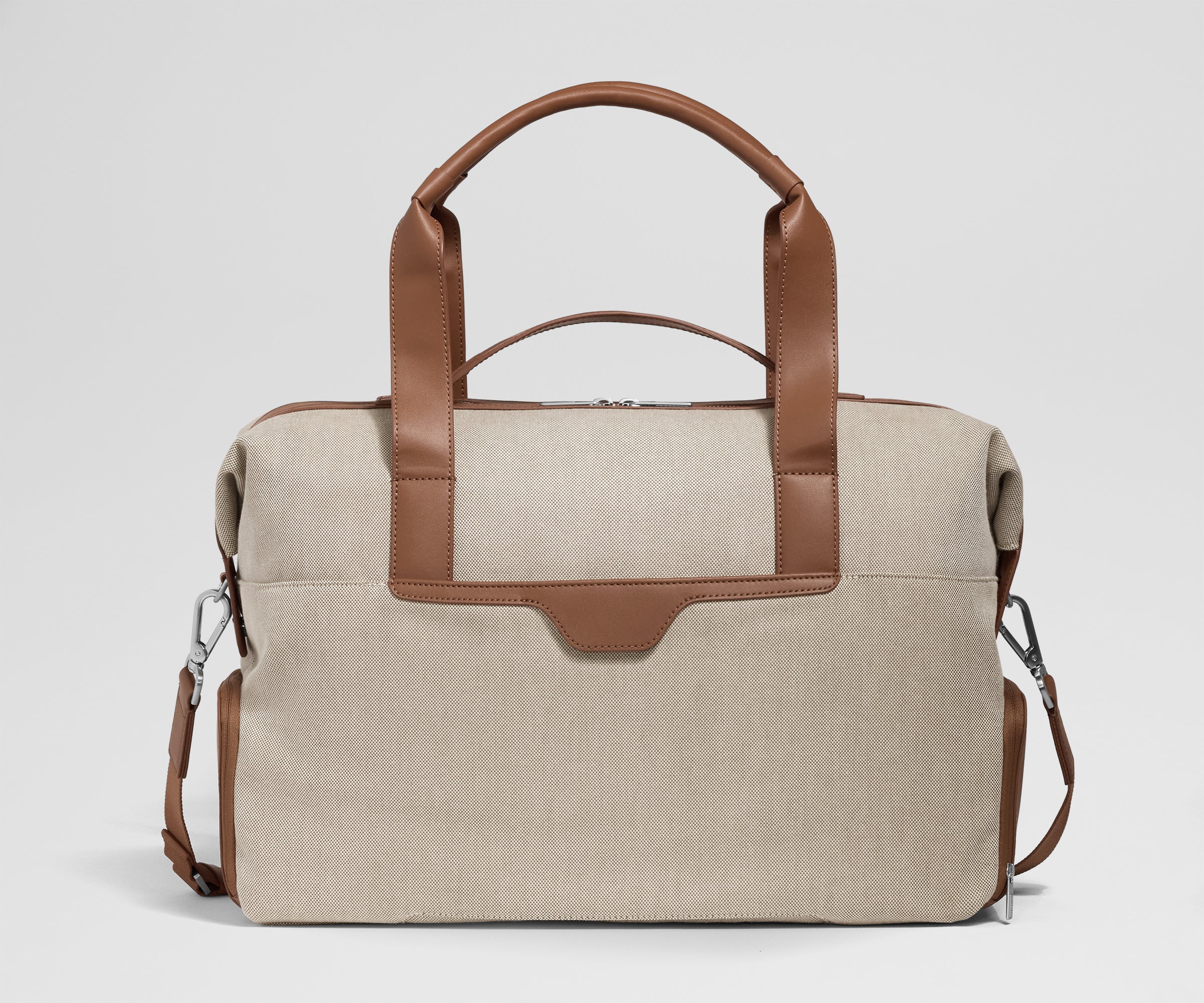 away-duffle-canvas-overnight-bag-sac-voyage-saddle-brown image 5