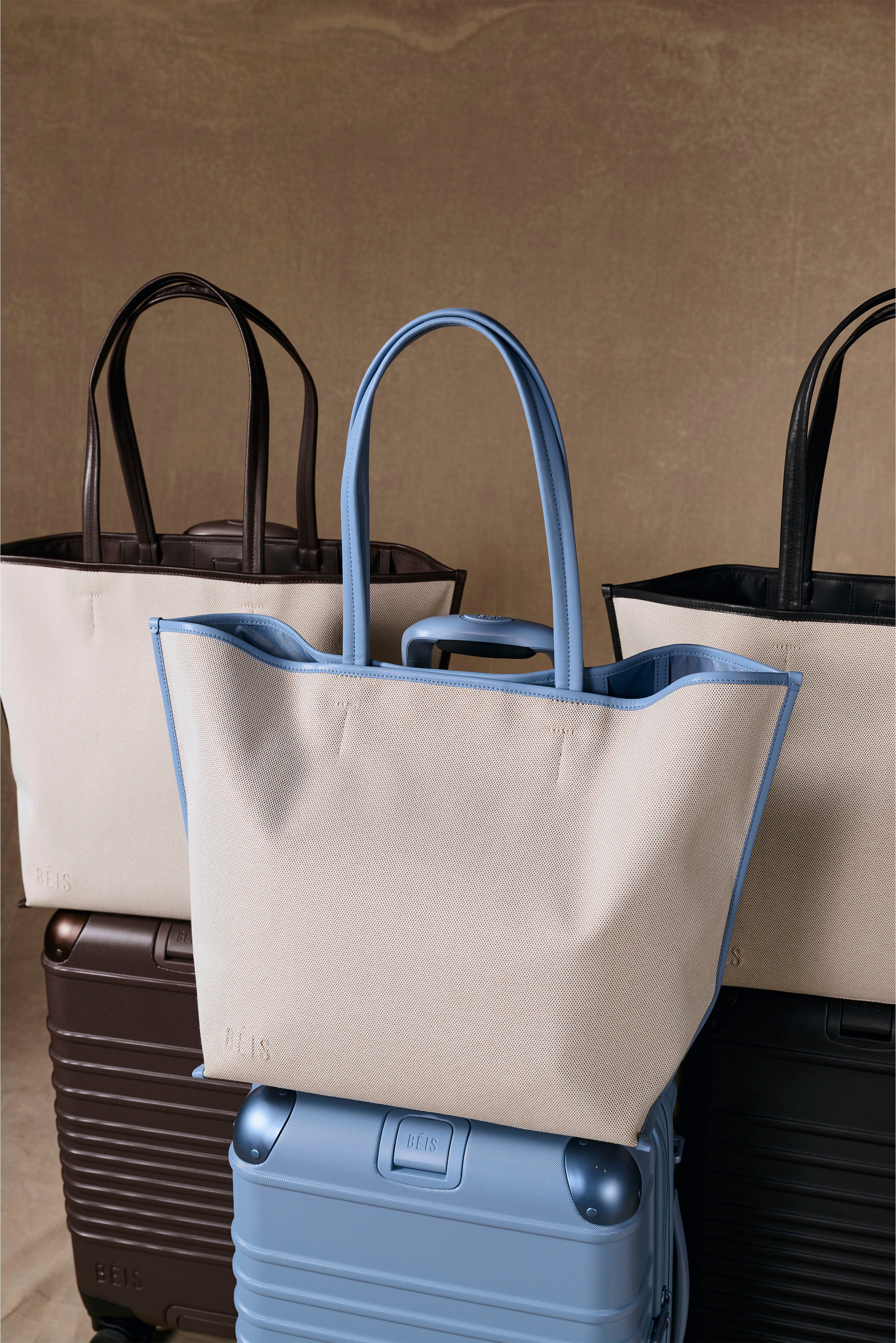 beis-the-canvas-and-leather-tote-cabas-bleu-toile-cuir image 4