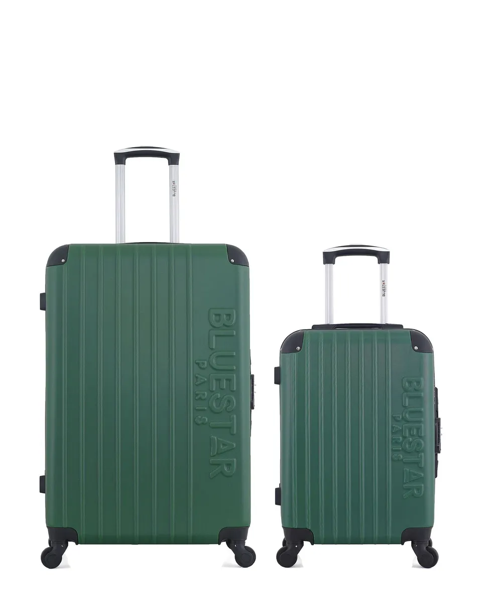 bluestar-bucarest-lot-2-valises-rigides-noir-cabine-95l-abs image 1