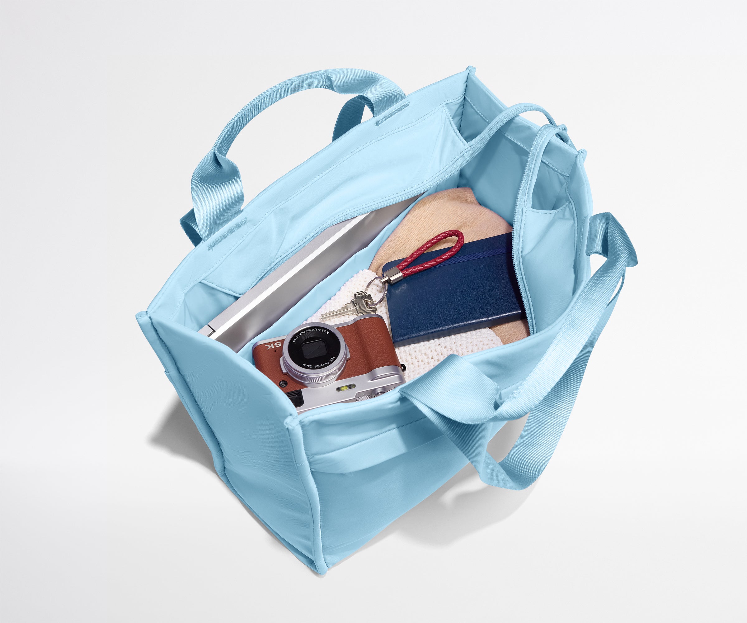 away-featherlight-daily-tote-opal-blue-ordinateur image 3